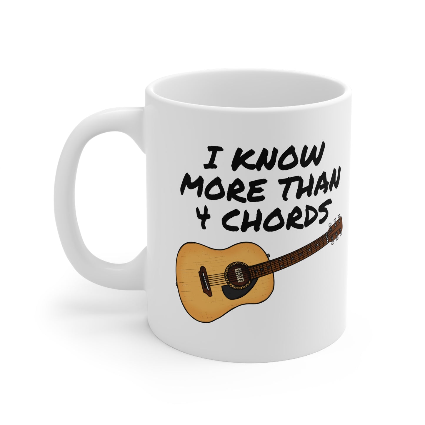 Funny Guitar Mug - Acoustic Guitarist Mug - Worship Leader Gift - Church Guitarist