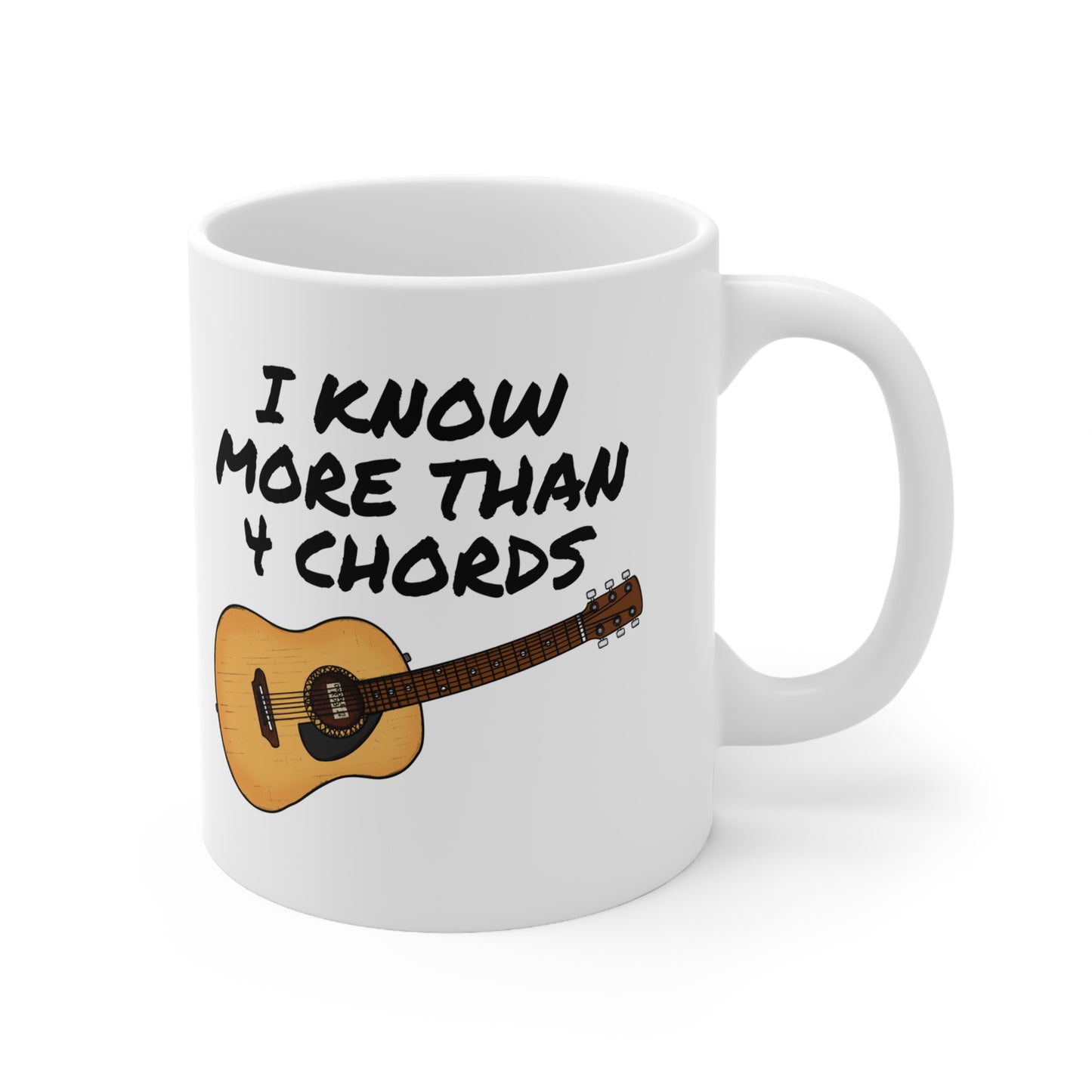 Funny Guitar Mug - Acoustic Guitarist Mug - Worship Leader Gift - Church Guitarist