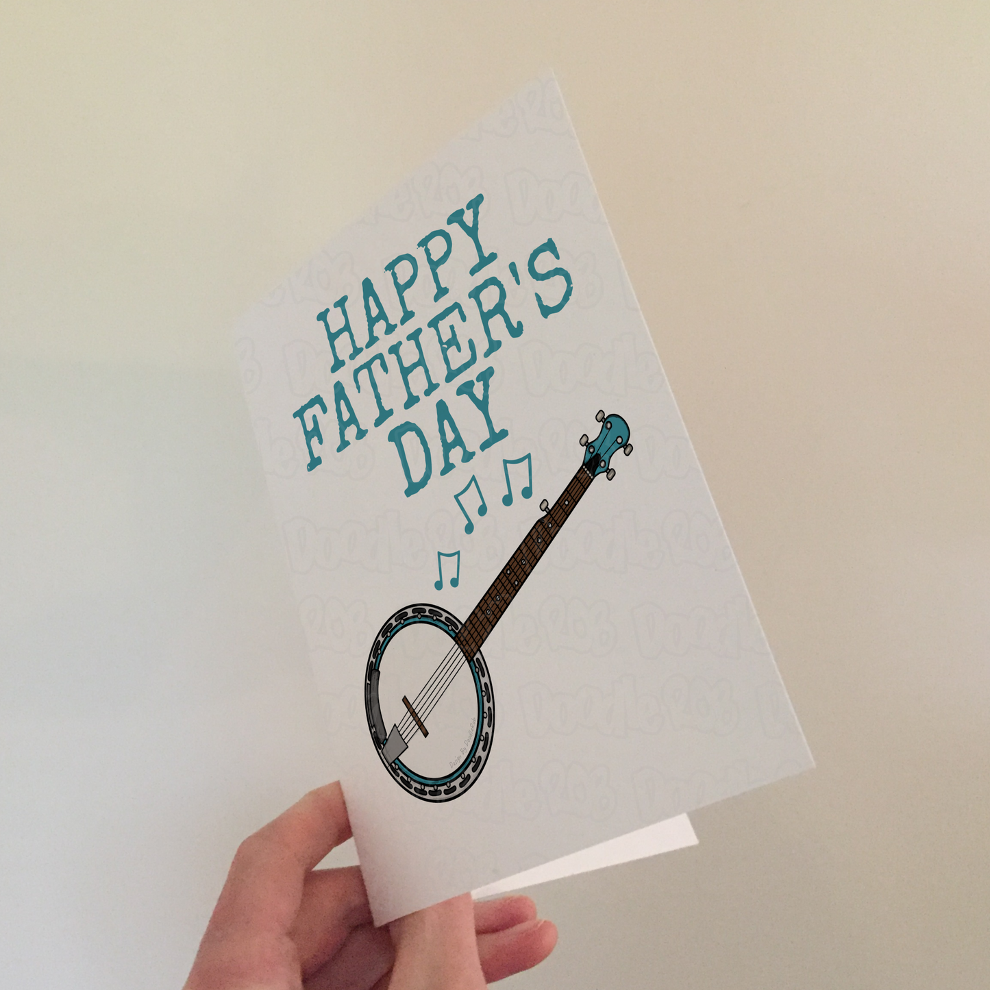 Banjo Father's Day Card - Dad Banjoist Folk Musician