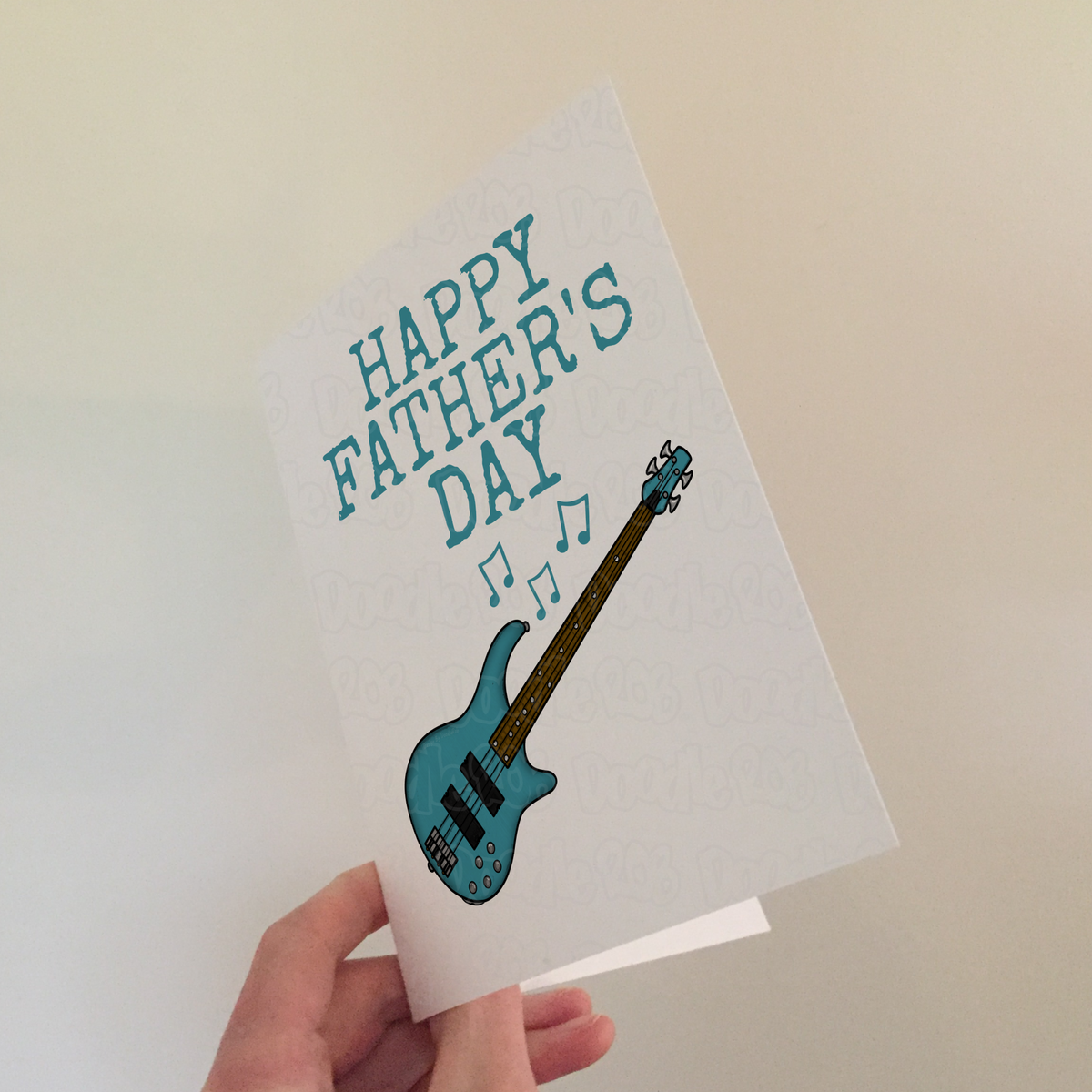 Bass Guitar Father's Day Card - Dad Bassist Musician