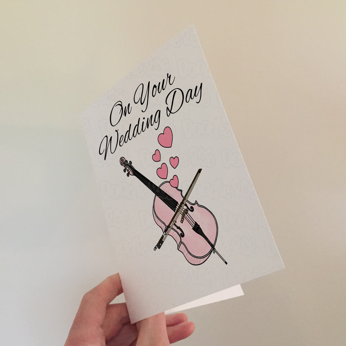 Cello Wedding Card - On Your Wedding Day - Wedding Card For Musicians