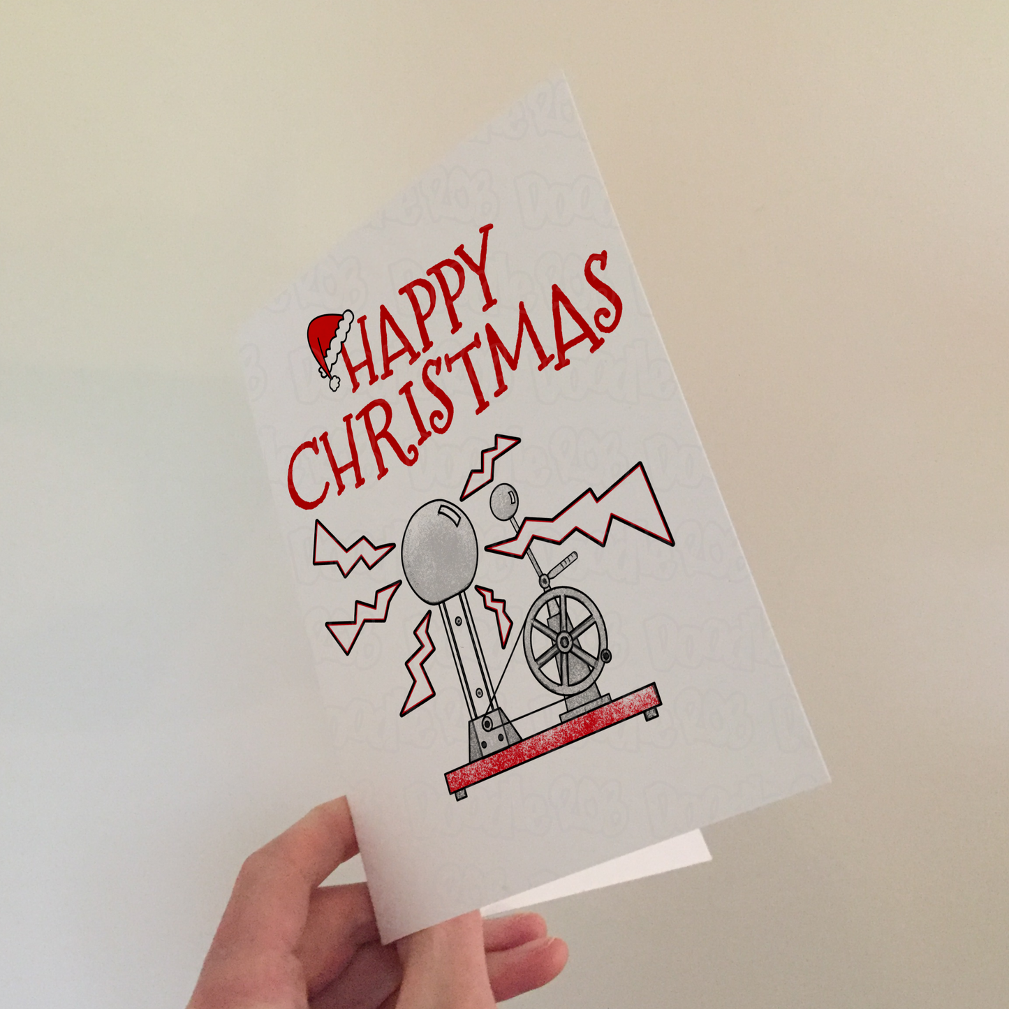 Physics Christmas Card - Xmas Card For Physicist - Science Teacher Christmas Card
