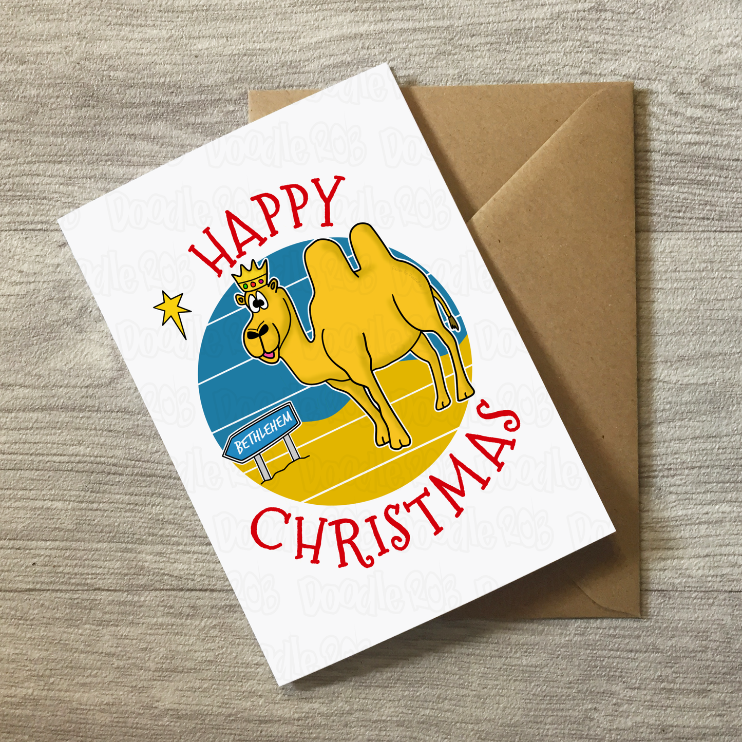 Christmas Camel Card - Nativity Card - Church Christmas Card