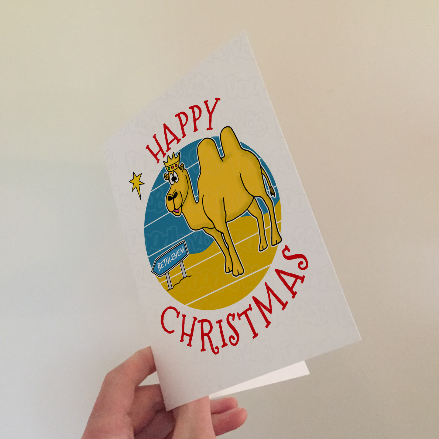Christmas Camel Card - Nativity Card - Church Christmas Card