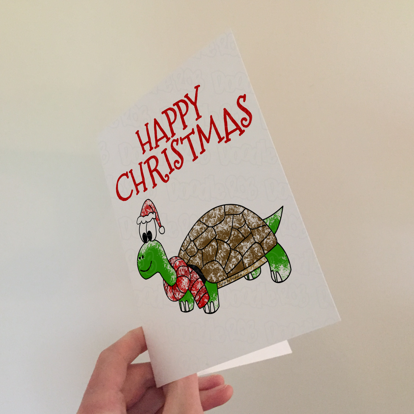 Tortoise Christmas Card - Wildlife Christmas Card - Funny Animal Xmas Card
