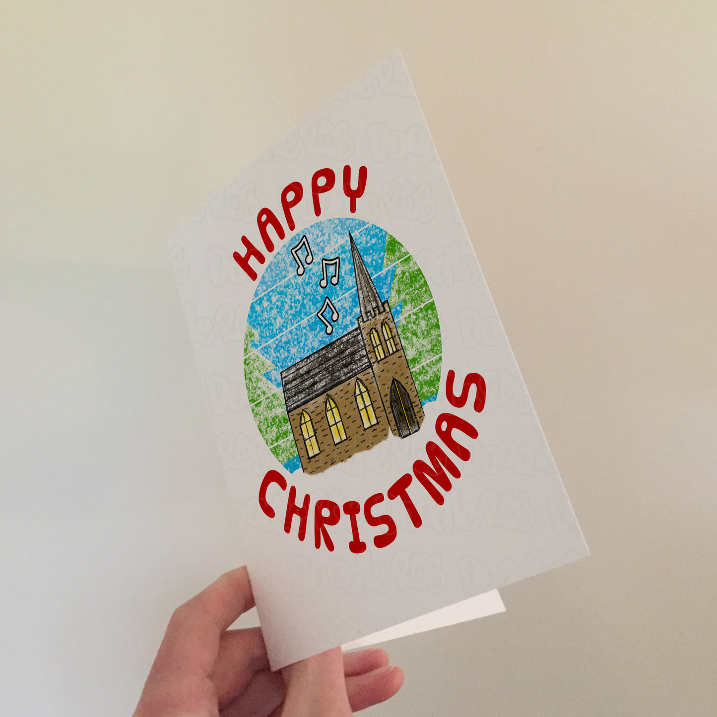 Church Christmas Card - Christian Greeting Card - Religious Christmas Card