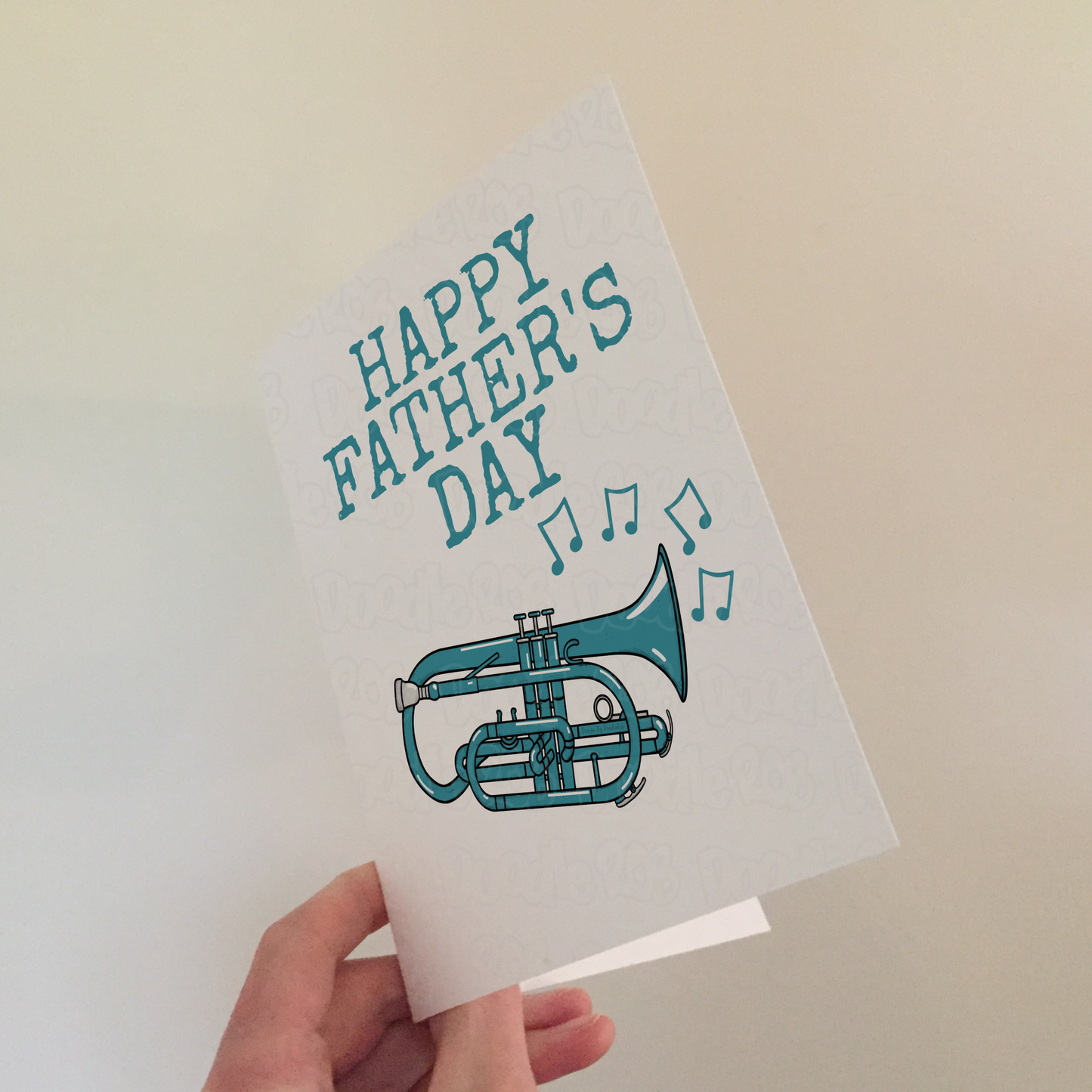 Cornet Father's Day Card - Dad Cornetist Brass Musician