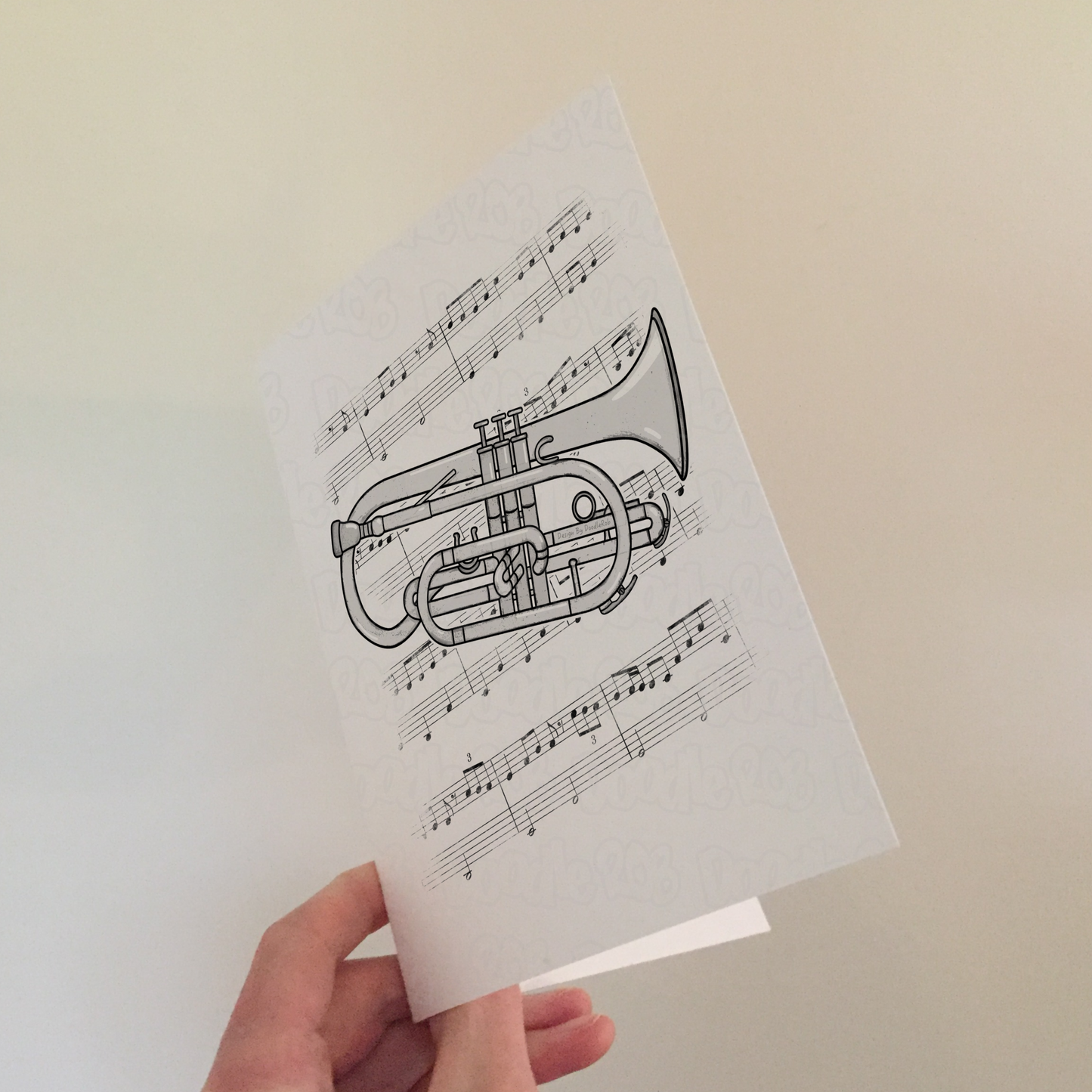 Cornet Greeting Card - Cornetist Birthday Card - Brass Musician Card