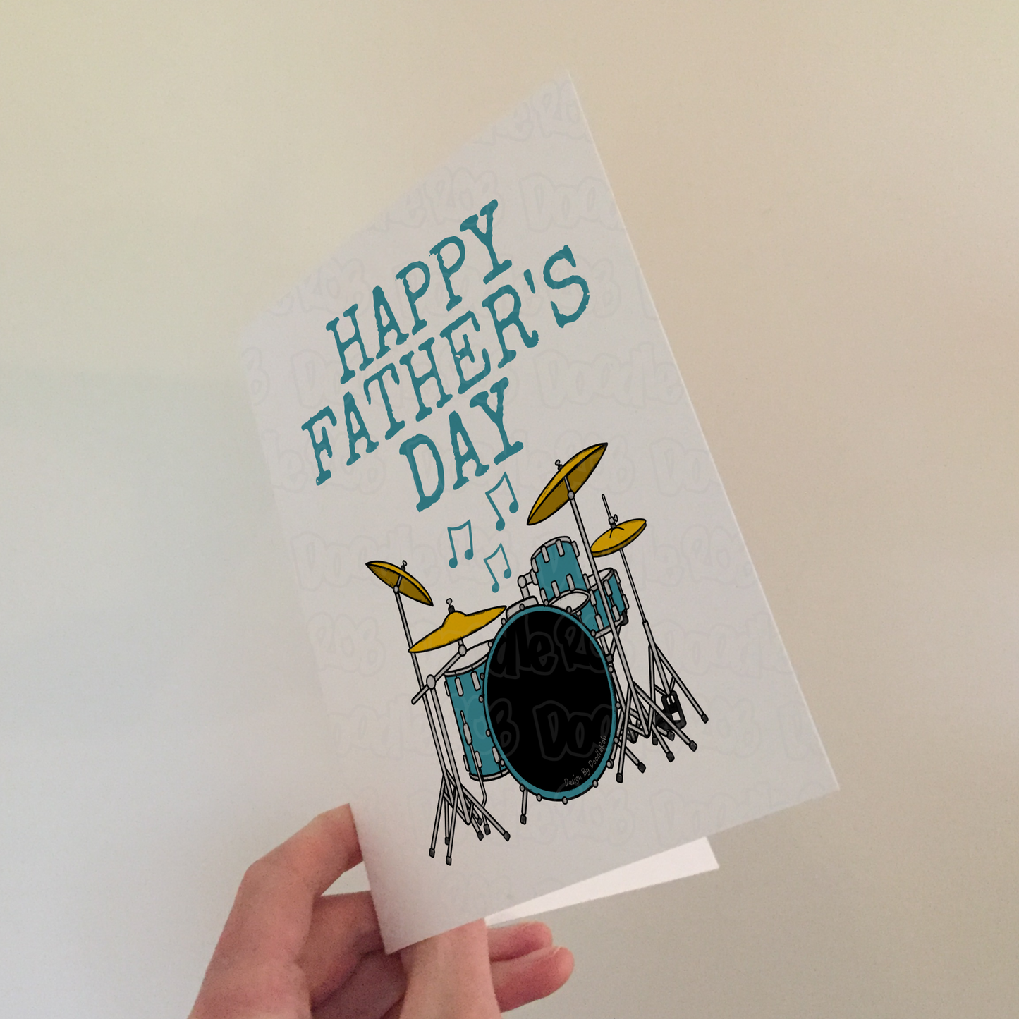Drummer Father's Day Card - Dad Percussionist Musician