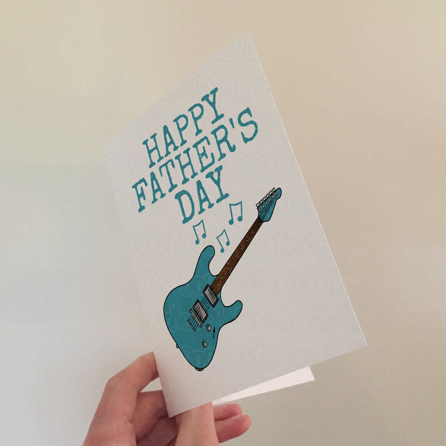 Electric Guitar Father's Day Card - Dad Guitarist Musician