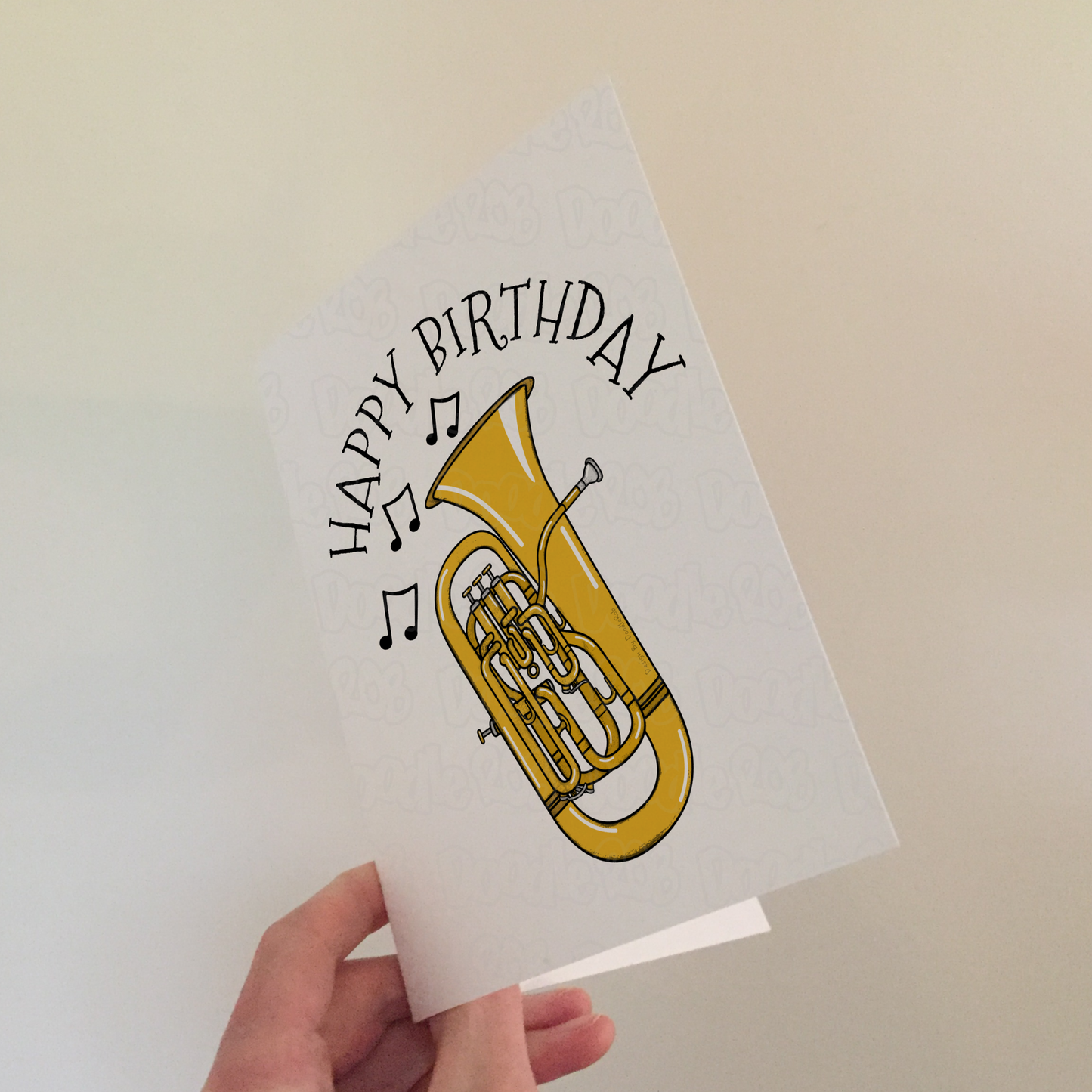 Euphonium Birthday Card - Euphoniumist Greeting Card - Brass Musician Card
