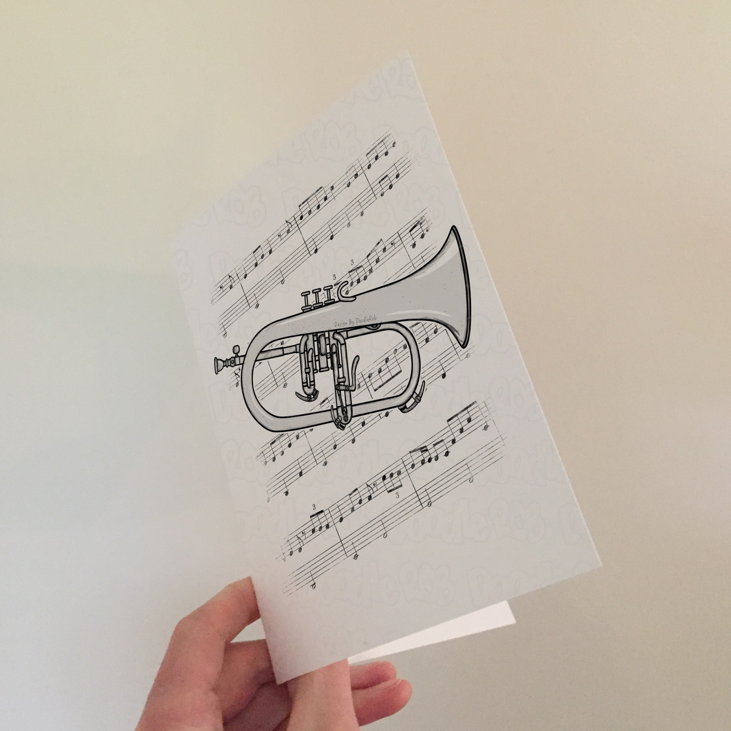 Flugelhorn Greeting Card - Horn Player Birthday Card - Brass Musician Card
