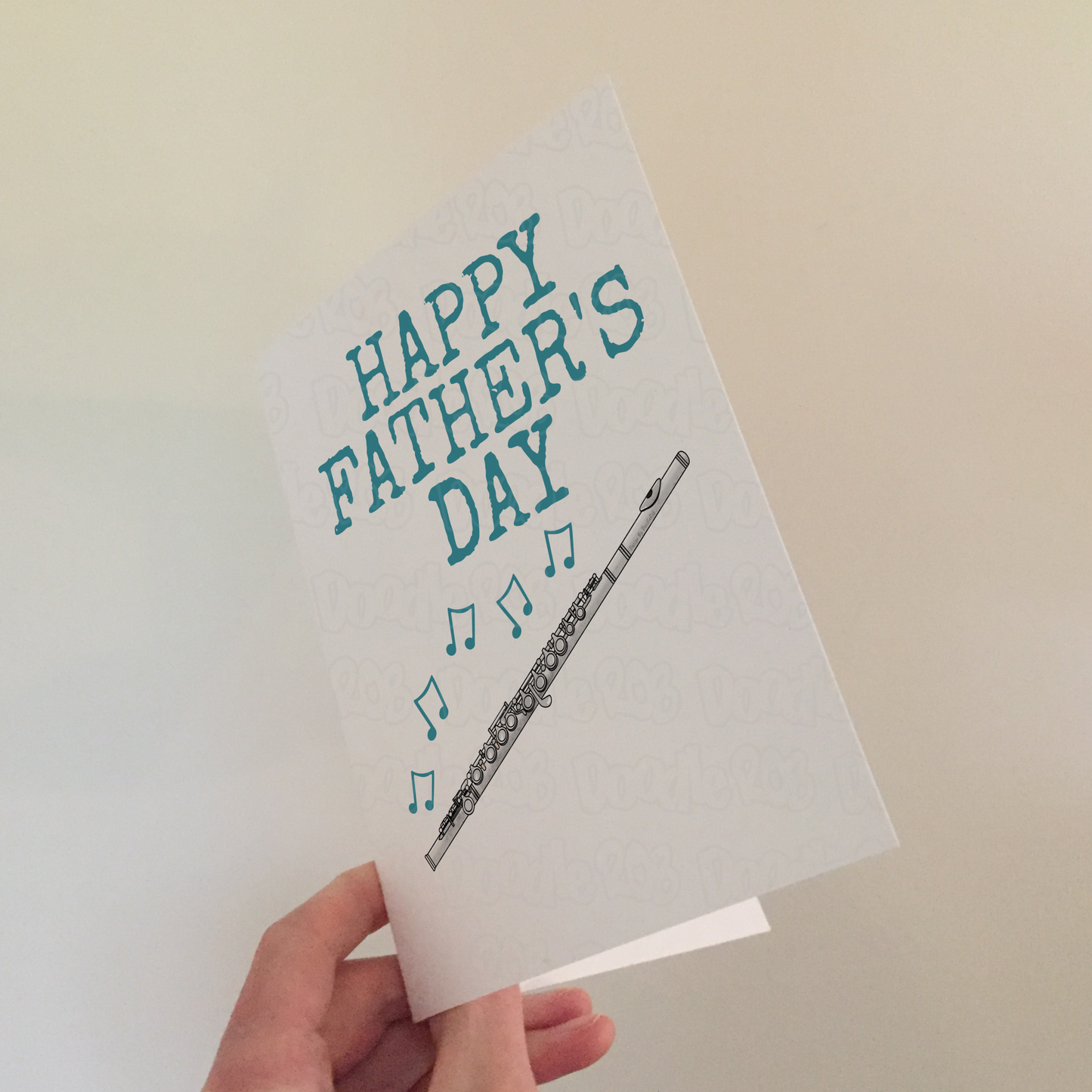 Flute Father's Day Card - Dad Flautist Woodwind Musician