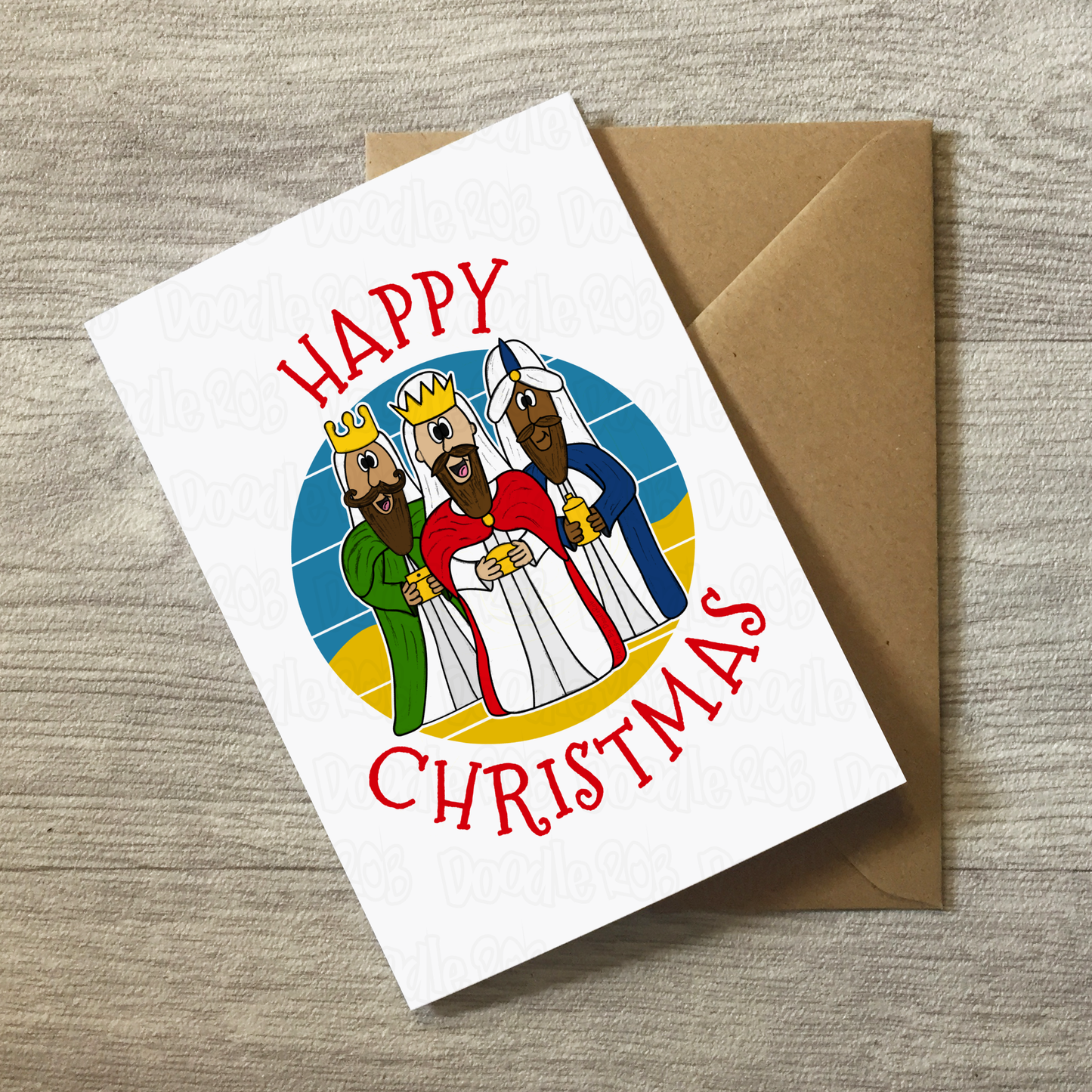 Three Wise Men Christmas Card - Nativity Card - Church Christmas Card