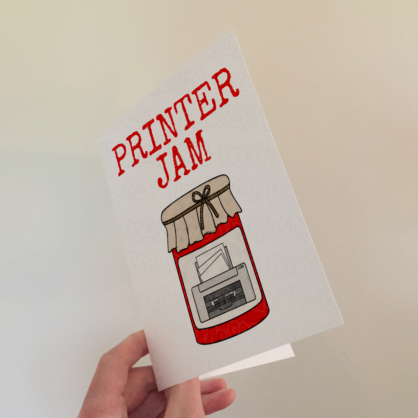 Funny Computer Birthday Card - Printer Jam - IT Technician Greeting Card - Sarcastic Card