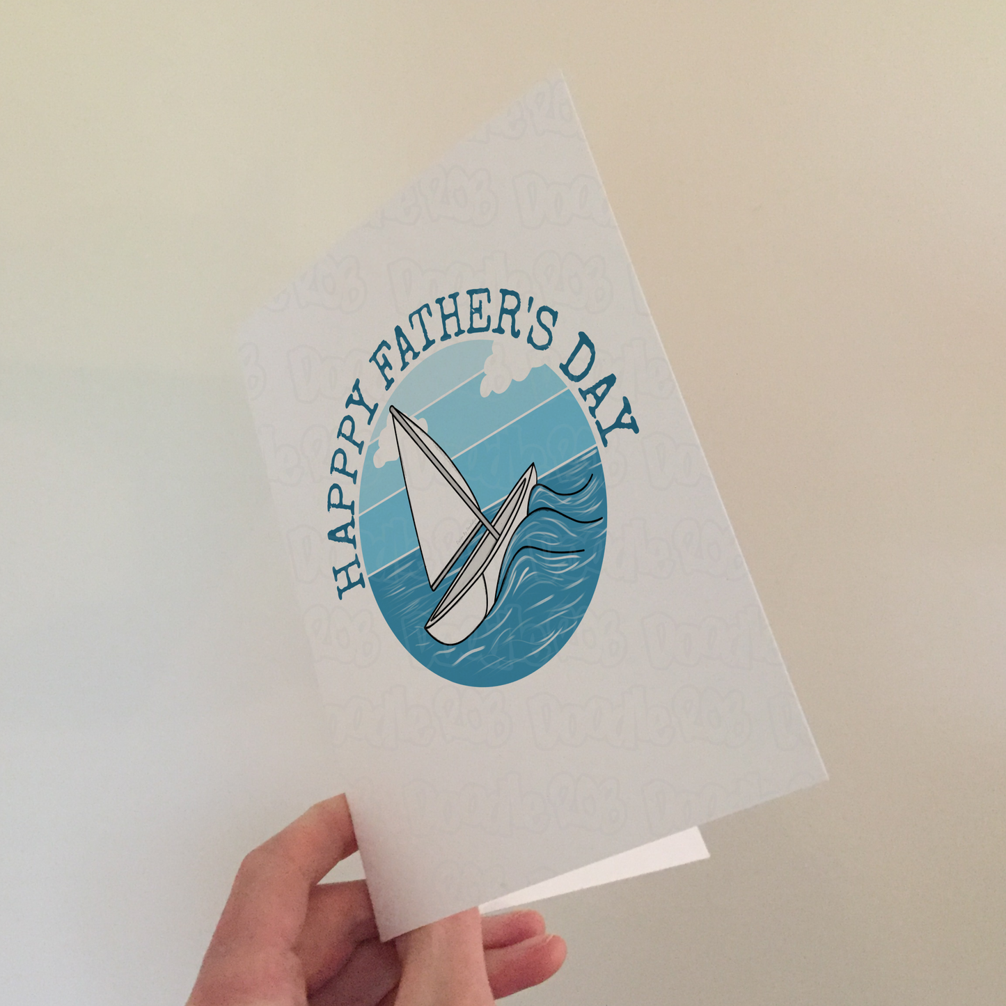 Sail Boat Father's Day Card - Dad Sailor Sailing Enthusiast