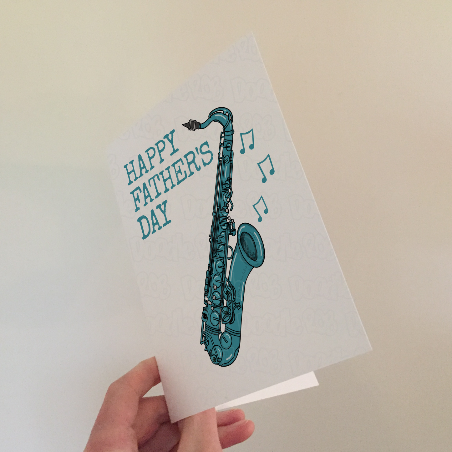 Saxophone Father's Day Card - Dad Saxophonist Musician