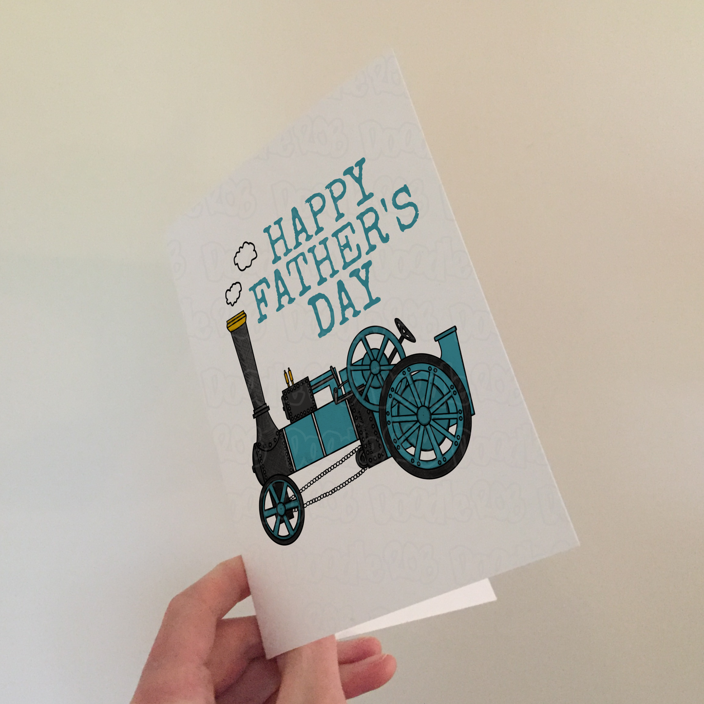 Traction Engine Father's Day Card - Dad Steam Enthusiast