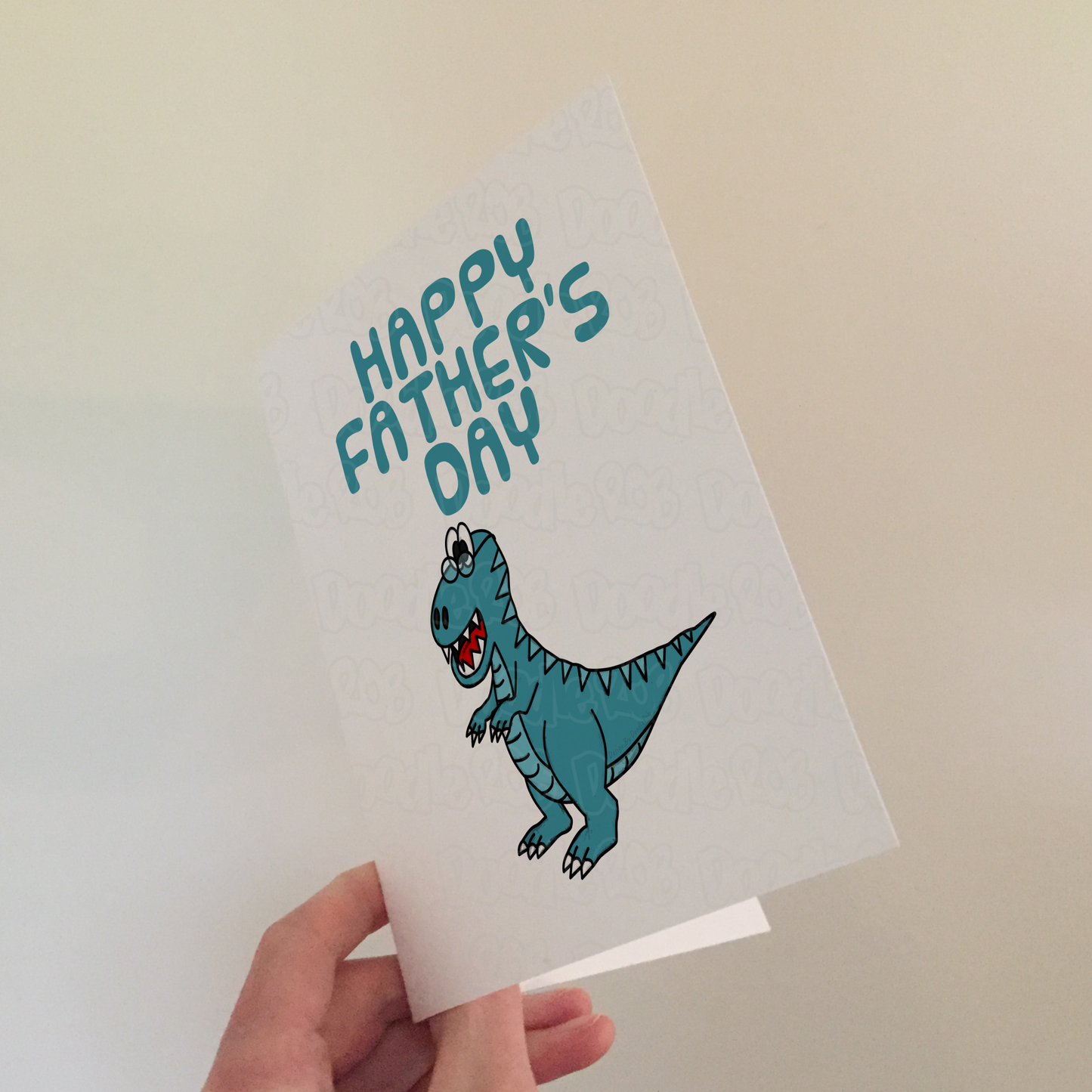 T-Rex Dinosaur Father's Day Card - Dad Funny