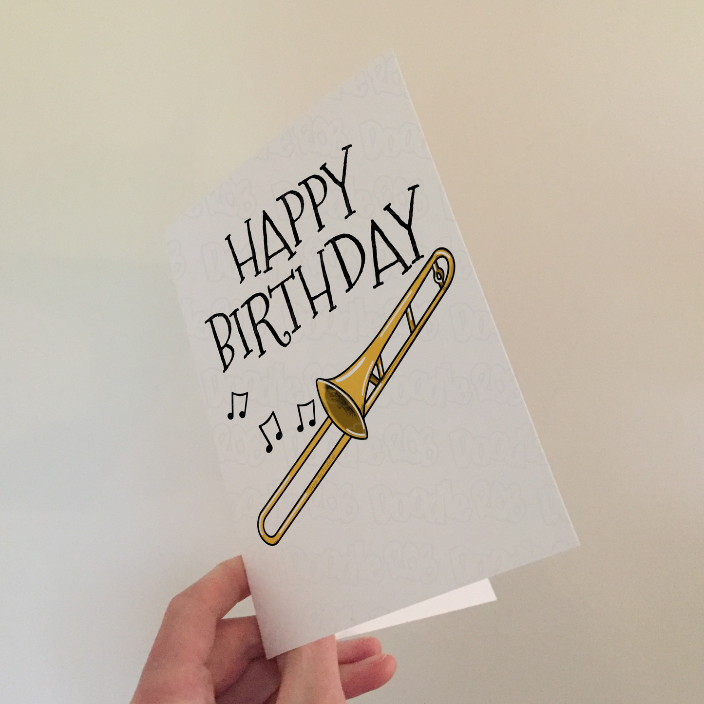 Trombone Birthday Card - Trombonist Happy Birthday
