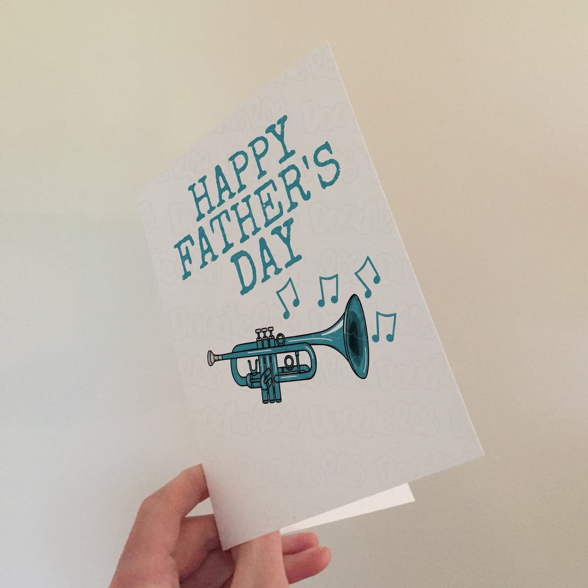 Trumpet Father's Day Card - Dad Trumpeter Brass Musician