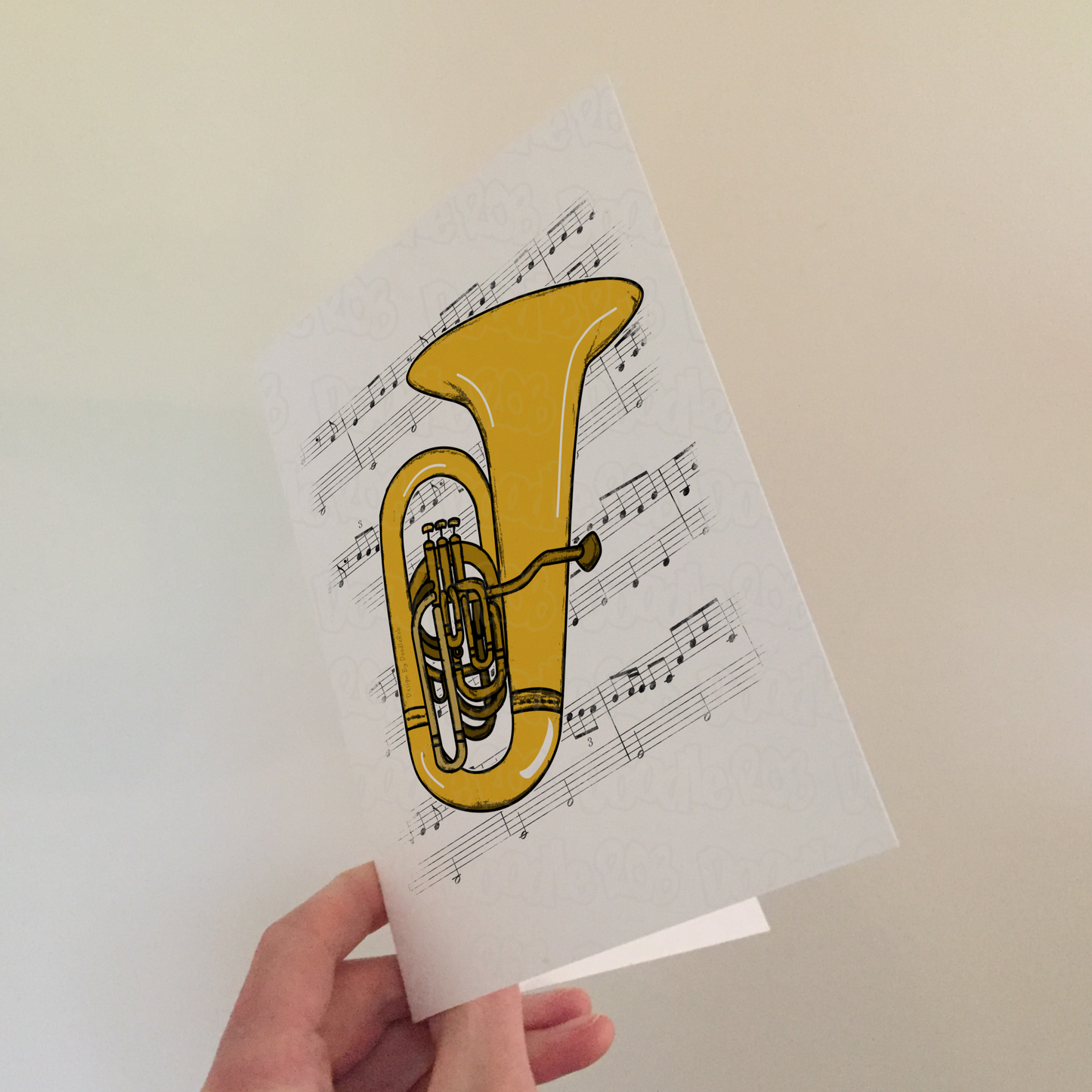 Tuba Greeting Card (Colour) - Tubaist Birthday Card - Brass Musician Card