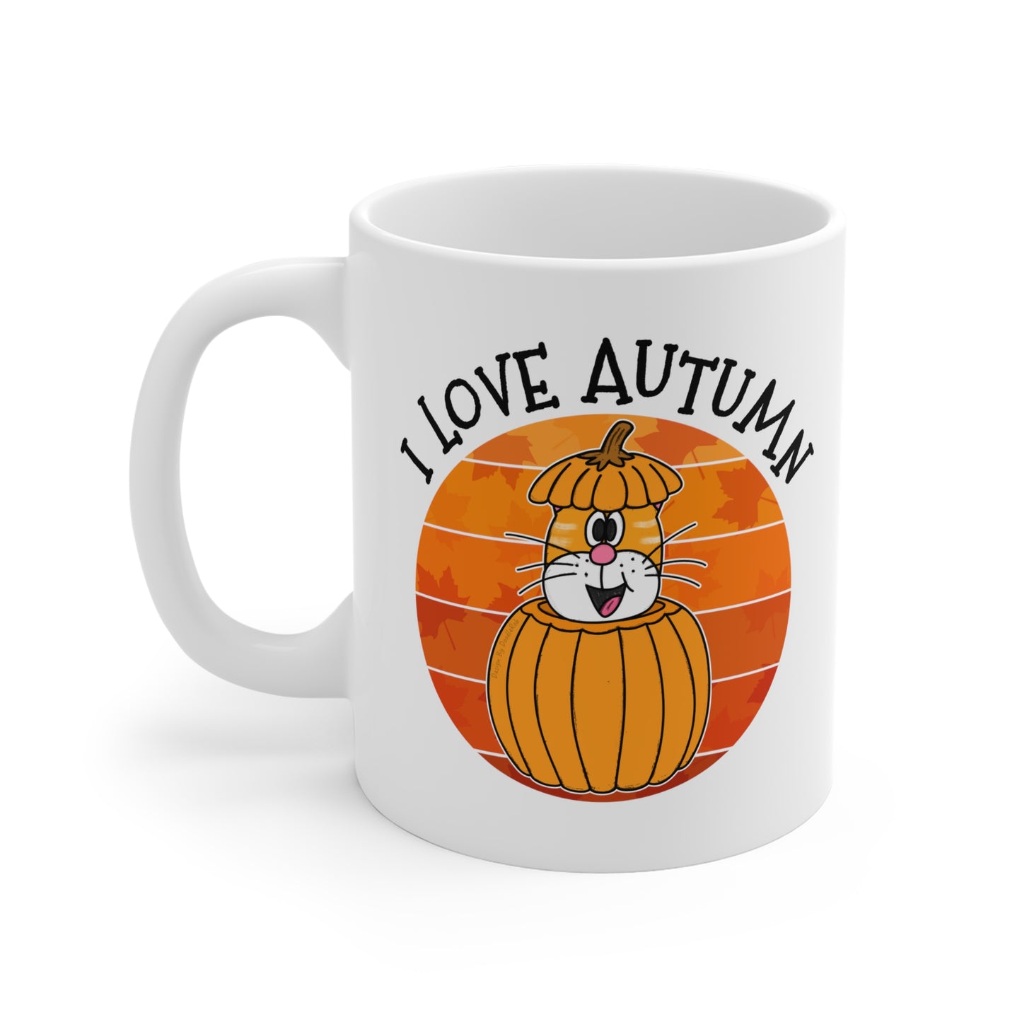 Autumn Cat Mug - Cat Pumpkin Mug - Autumn Gift For Her