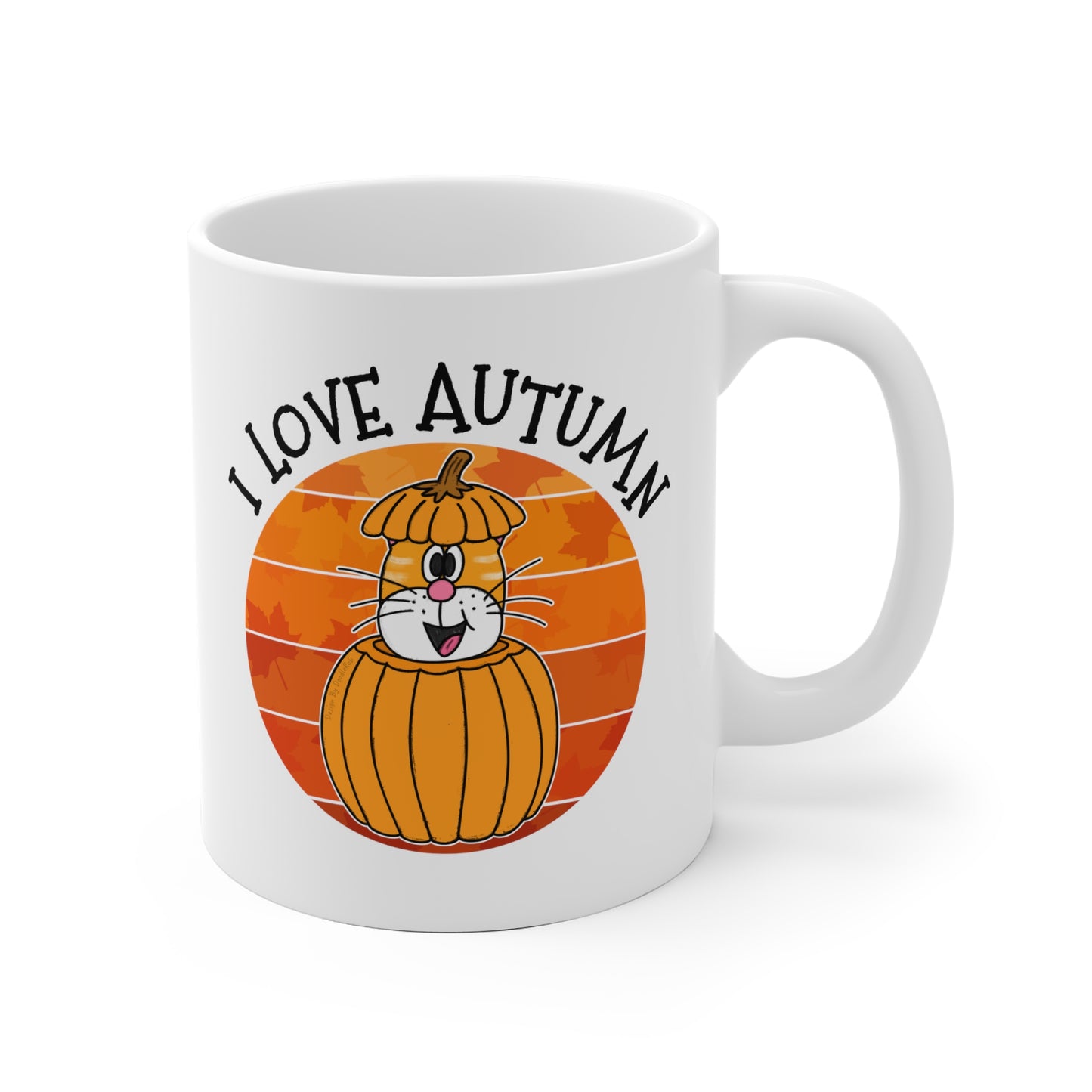 Autumn Cat Mug - Cat Pumpkin Mug - Autumn Gift For Her