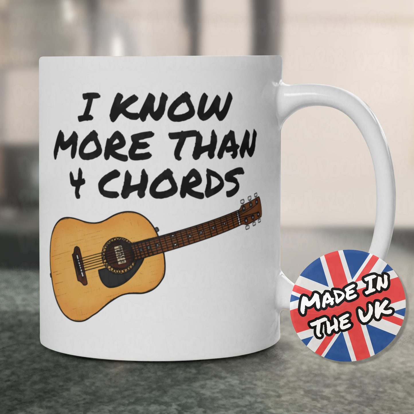 Funny Guitar Mug - Acoustic Guitarist Mug - Worship Leader Gift - Church Guitarist