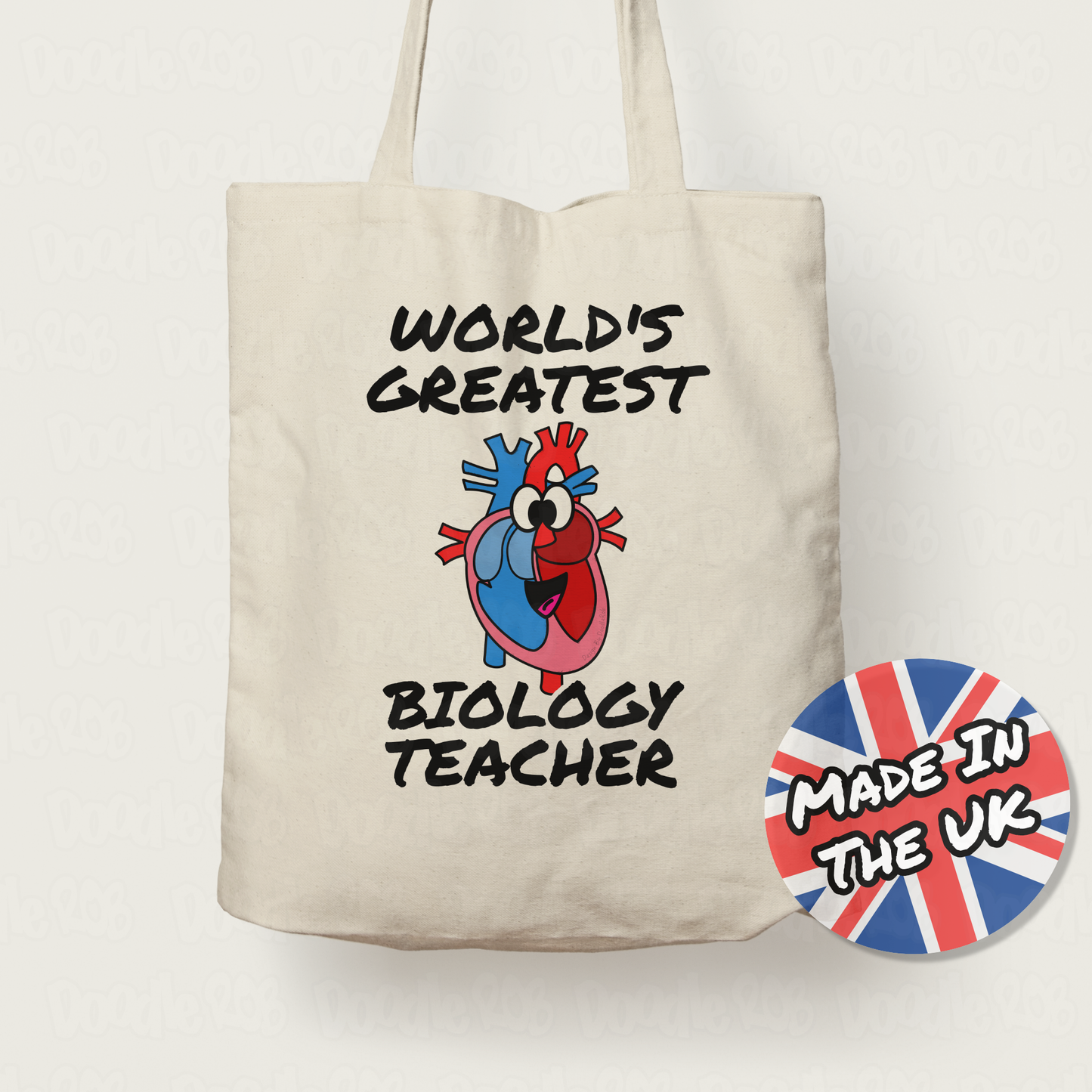 Biology Teacher Tote Bag - World's Greatest Biology Teacher - Science Teacher Gift