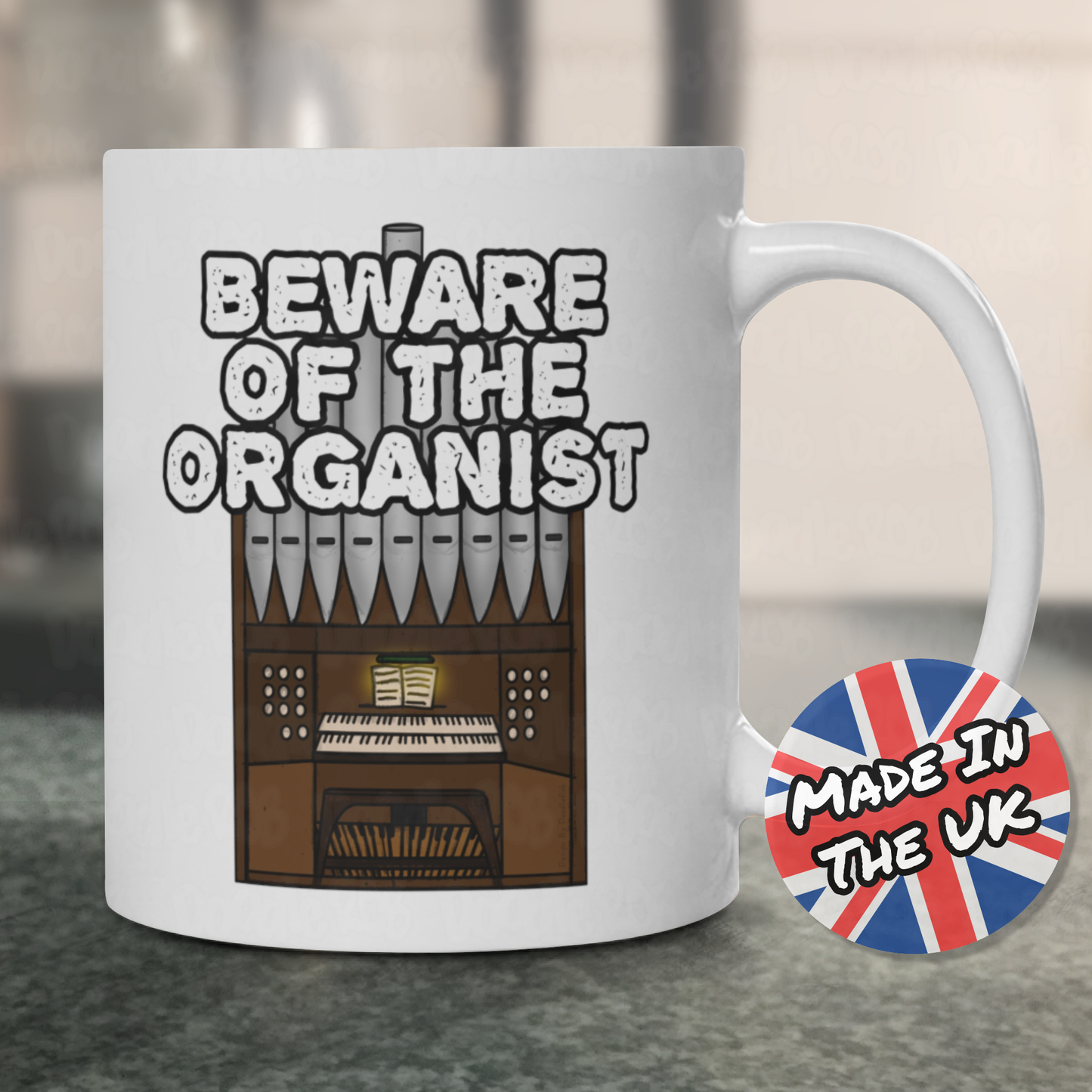 Church Organist Mug - Beware Of The Organist - Funny Church Organ Gift