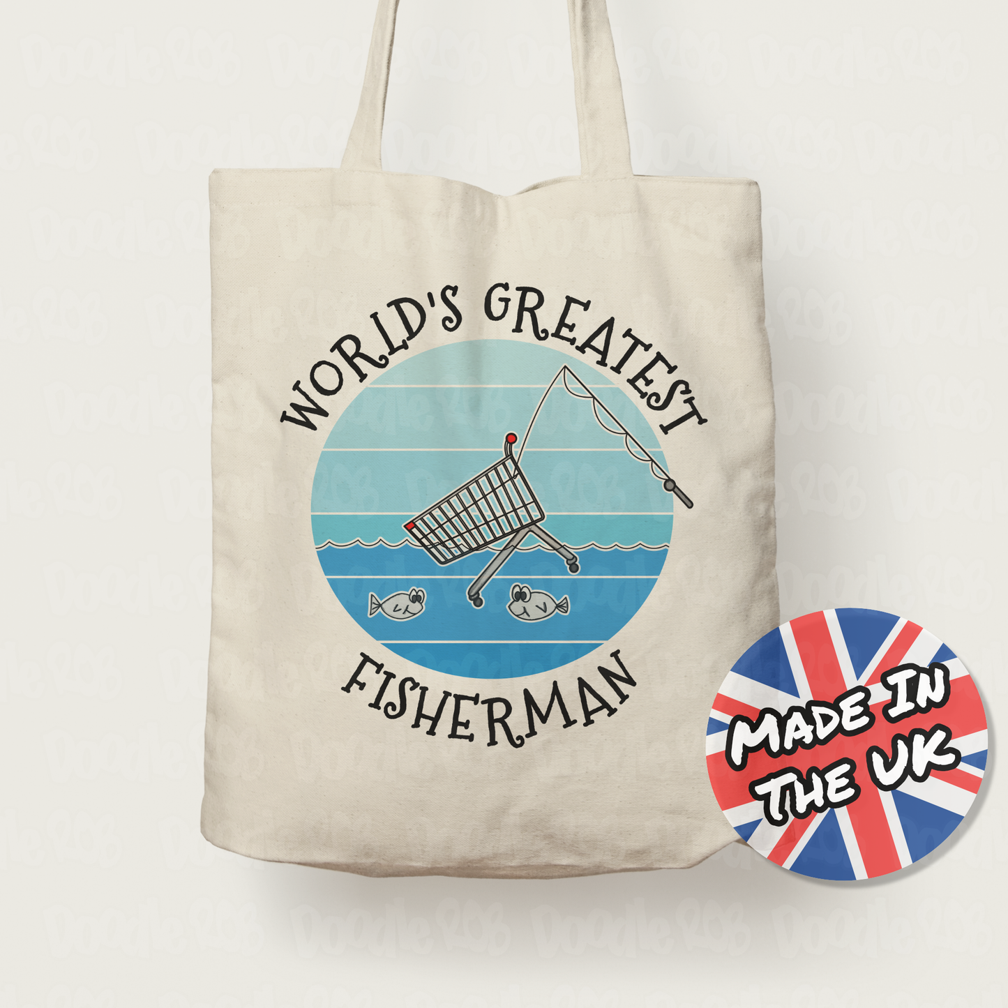 Funny Fishing Tote Bag - World's Greatest Fisherman - Fishing Trip Gift For Him