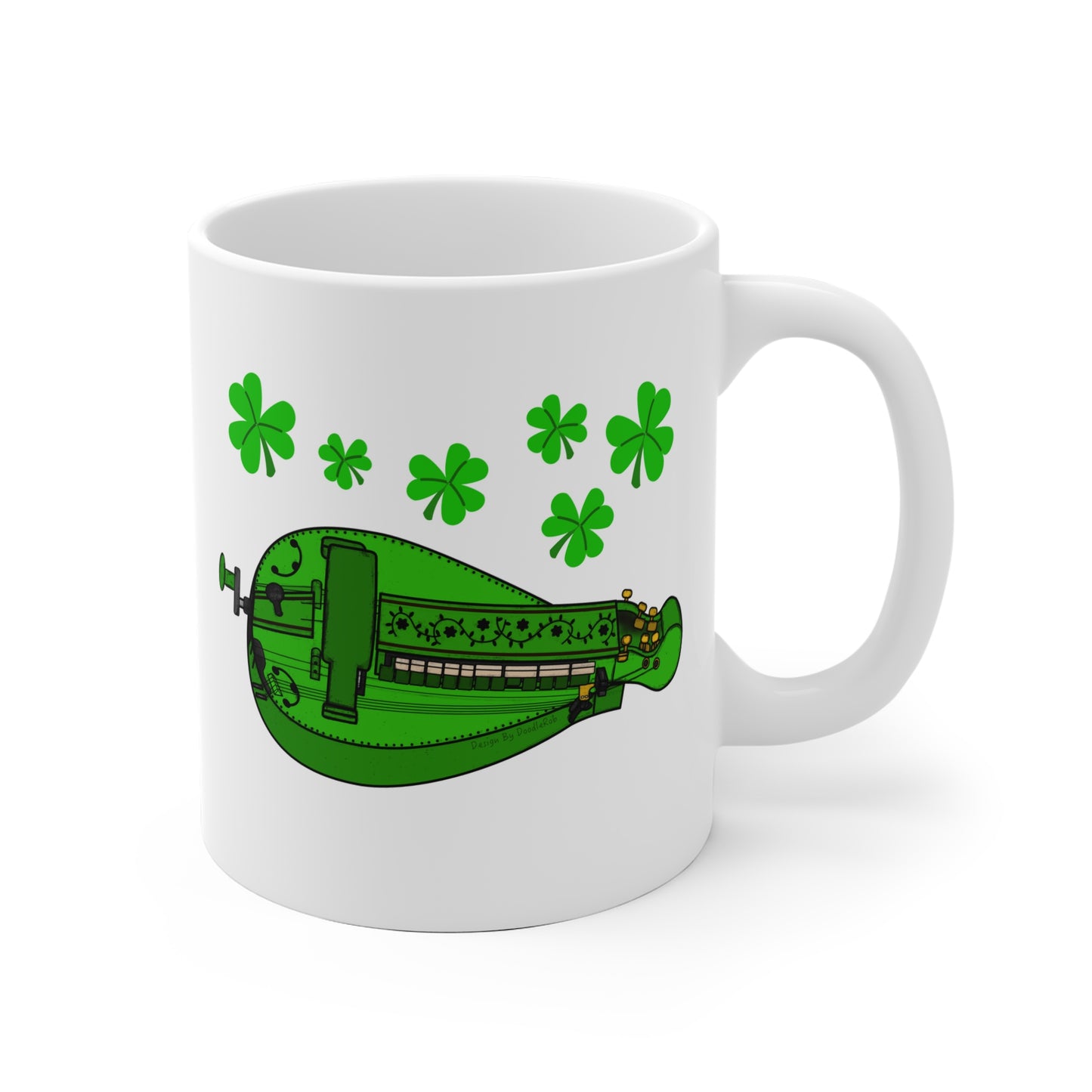 Hurdy Gurdy Mug - Gift For Gurdyist - Folk Musician Mug - St Patrick's Day Gift