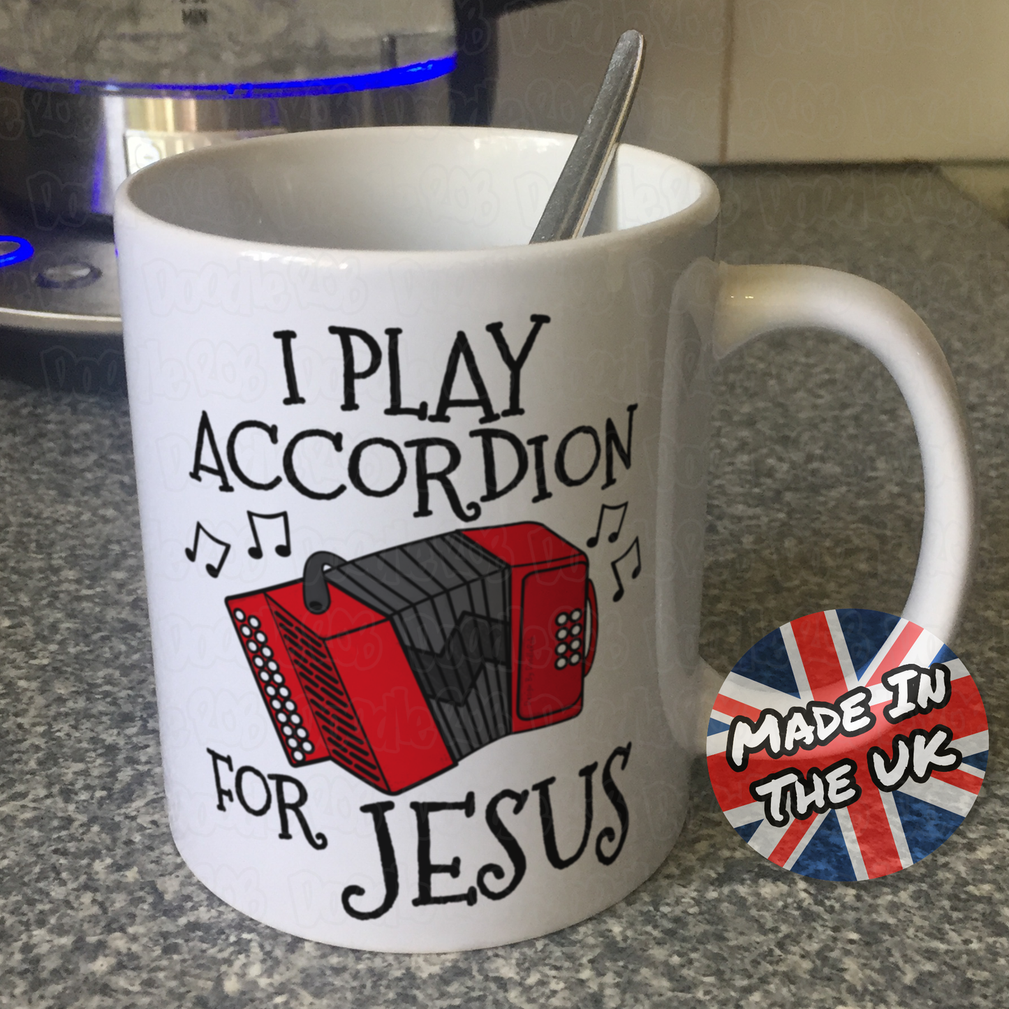Christian Accordion Mug - I Play Accordion For Jesus - Church Accordionist
