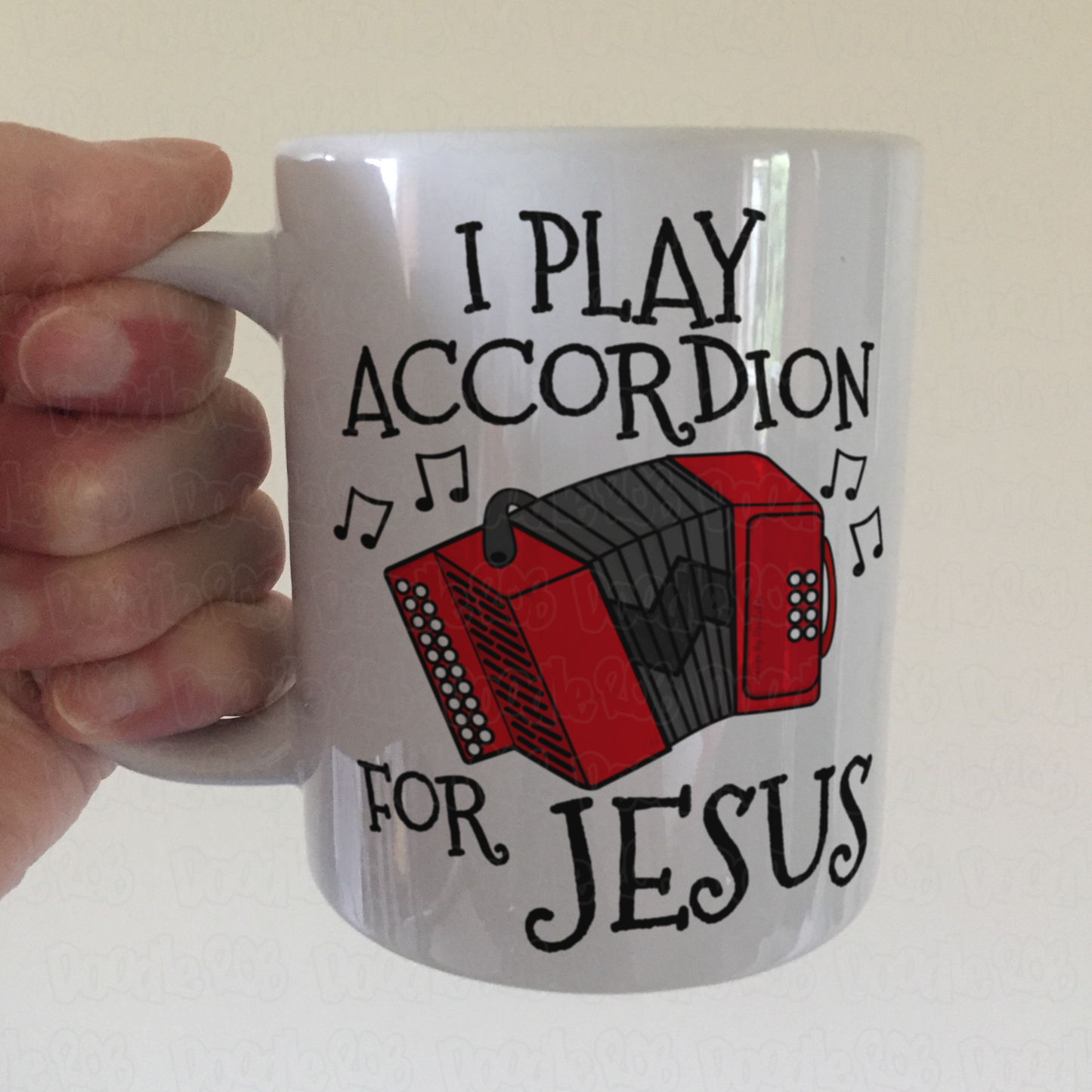 Christian Accordion Mug - I Play Accordion For Jesus - Church Accordionist