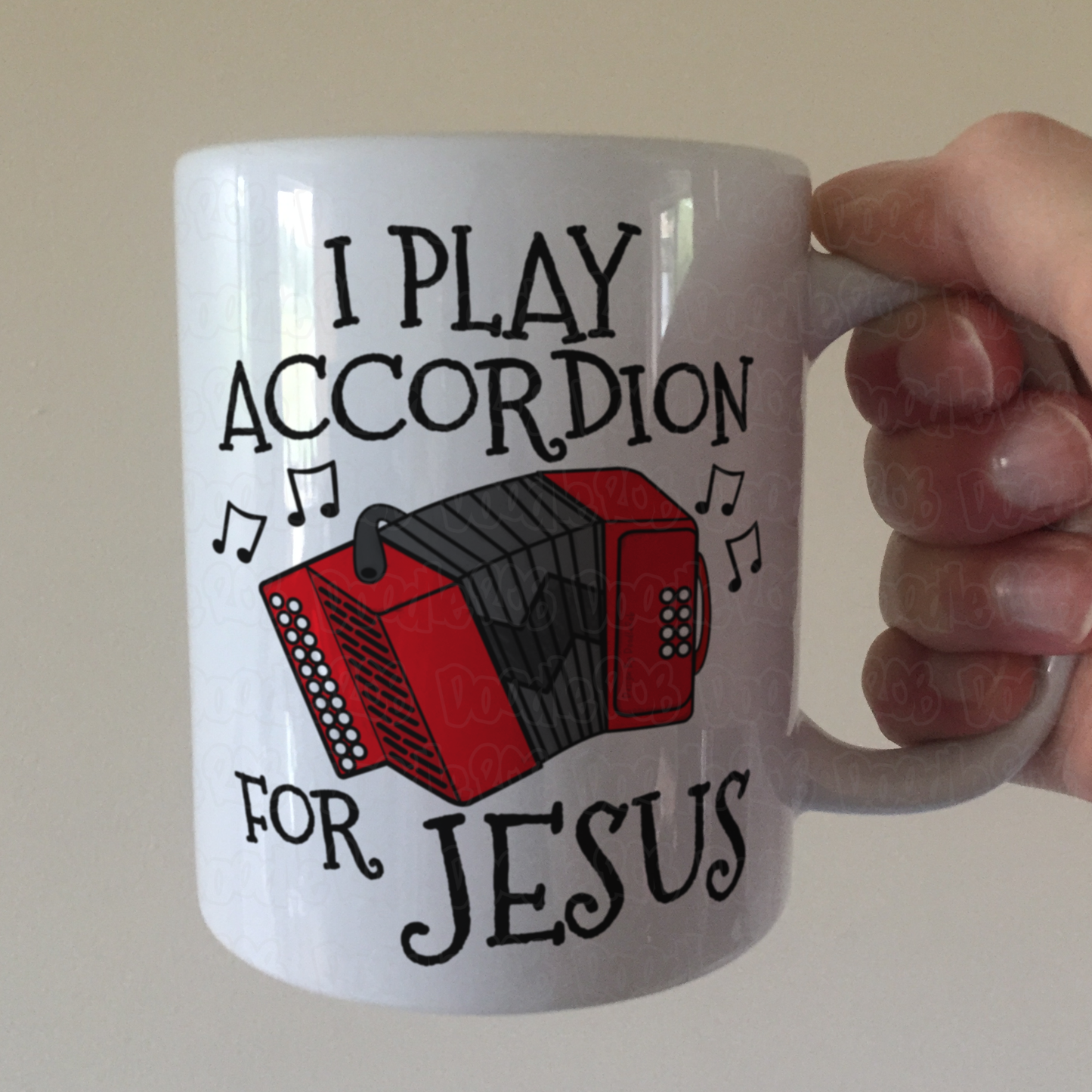 Christian Accordion Mug - I Play Accordion For Jesus - Church Accordionist
