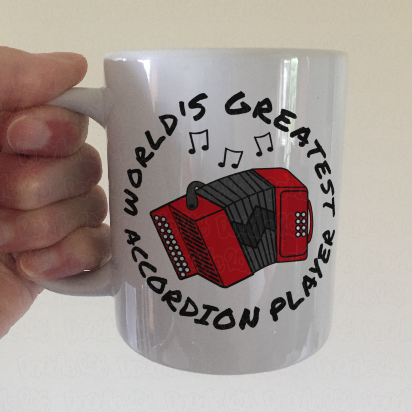 Accordion Mug - World's Greatest Accordion Player - Gift For Accordionist