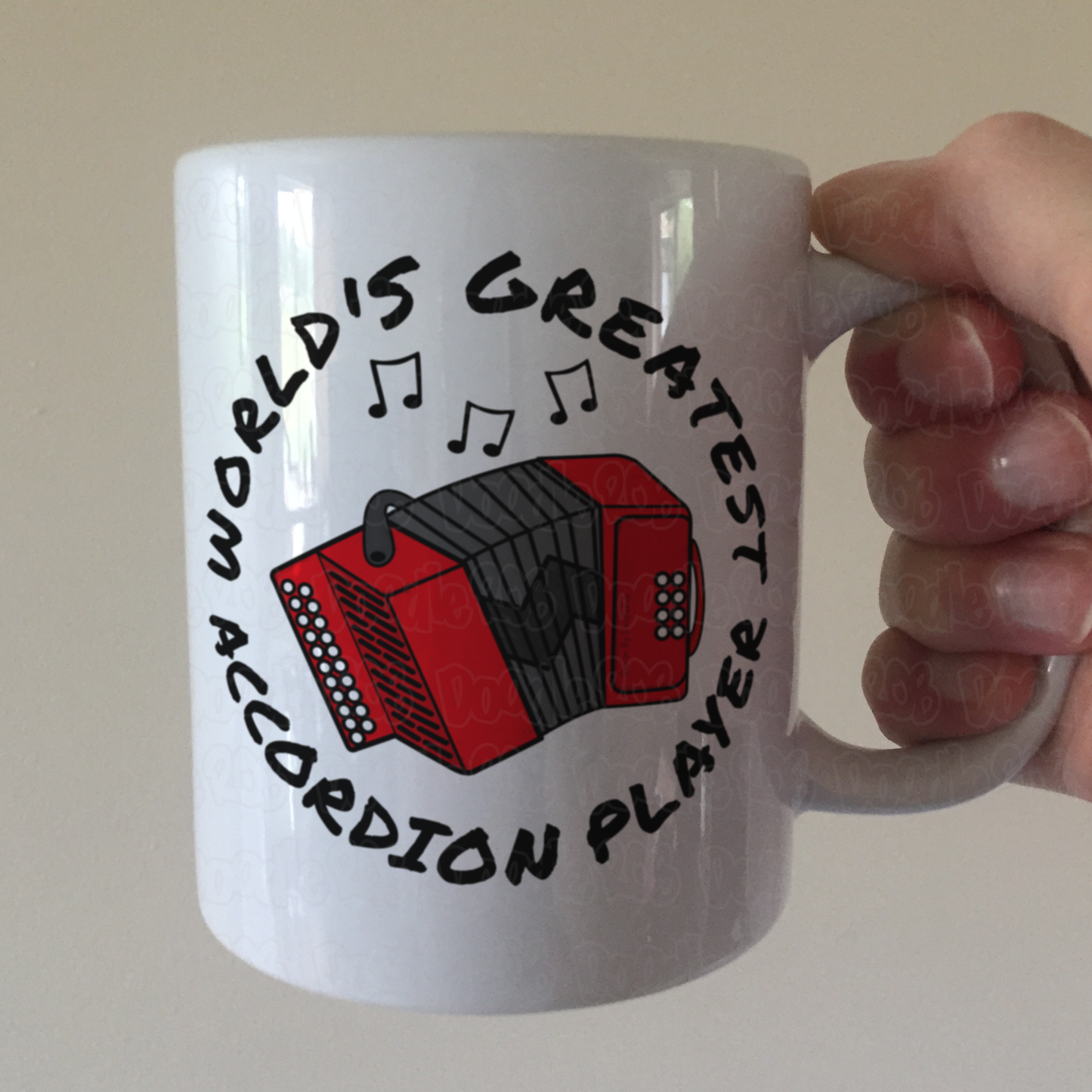 Accordion Mug - World's Greatest Accordion Player - Gift For Accordionist