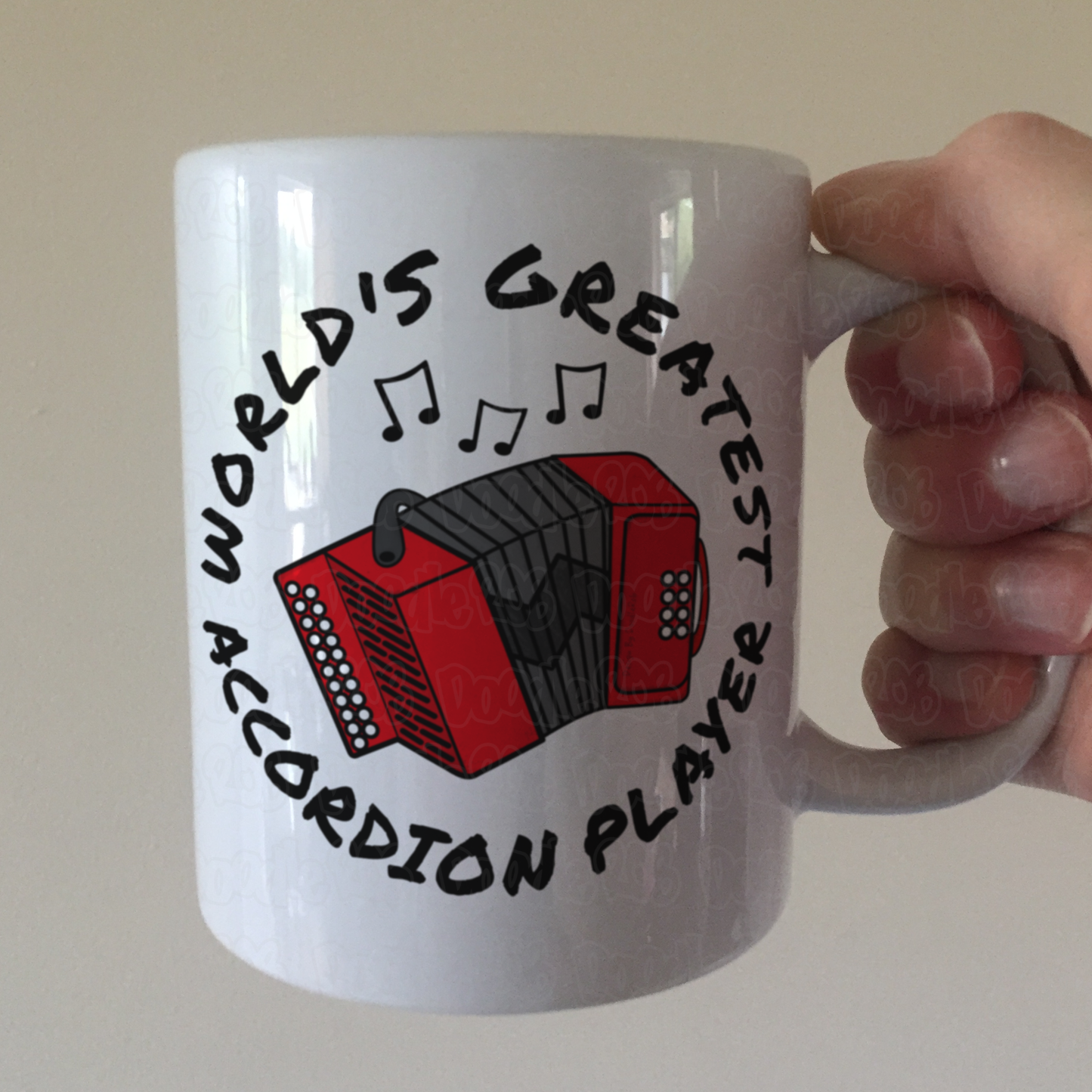 Accordion Mug - World's Greatest Accordion Player - Gift For Accordionist
