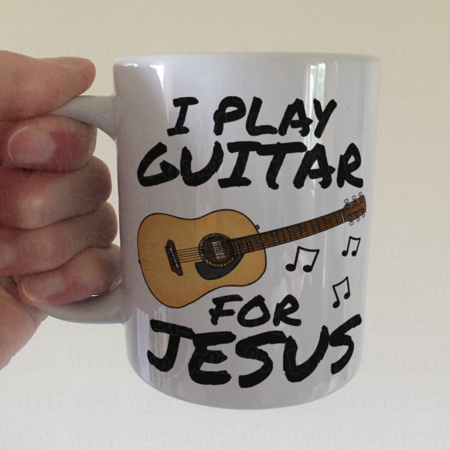Church Guitarist Mug - I Play Guitar For Jesus - Worship Leader Mug
