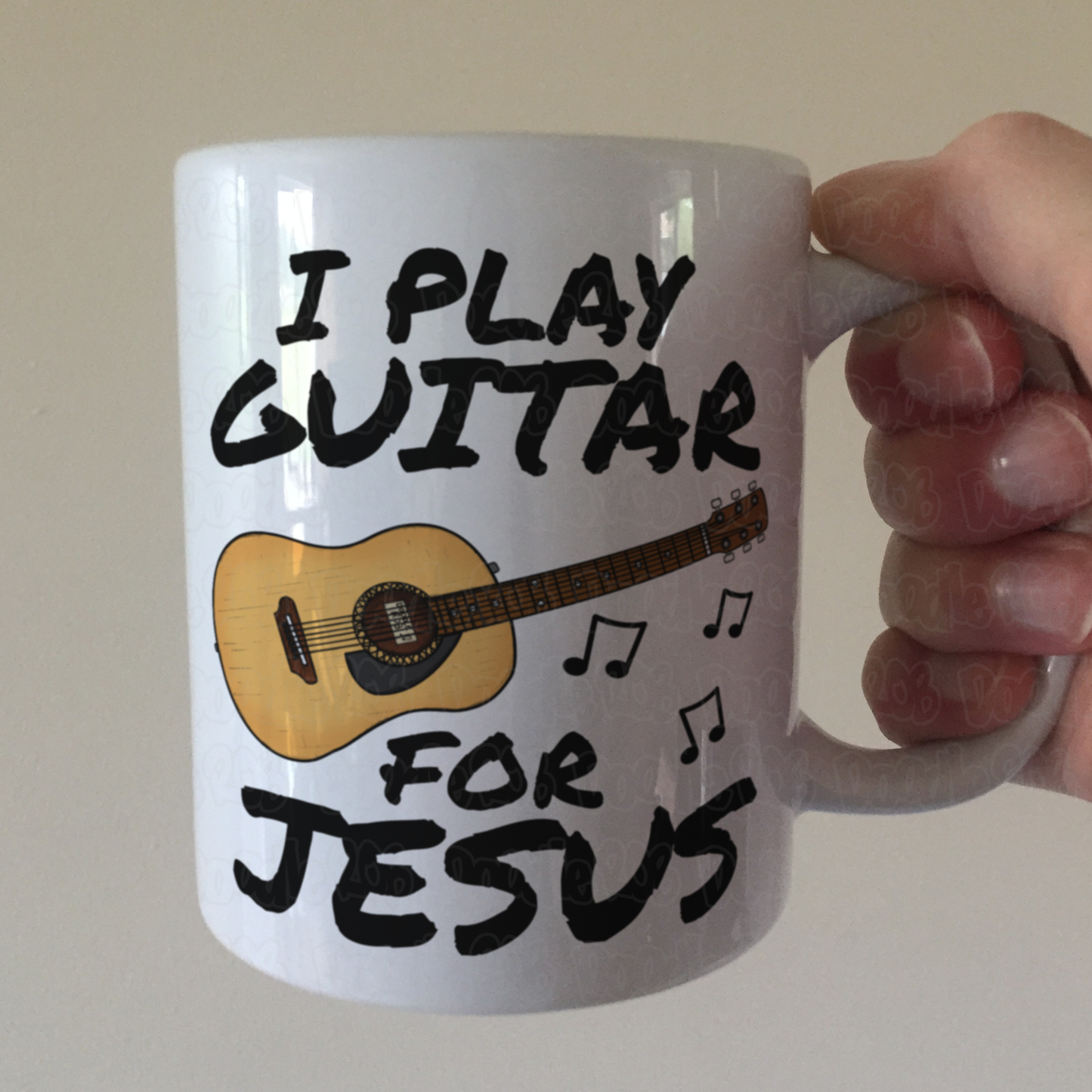 Church Guitarist Mug - I Play Guitar For Jesus - Worship Leader Mug