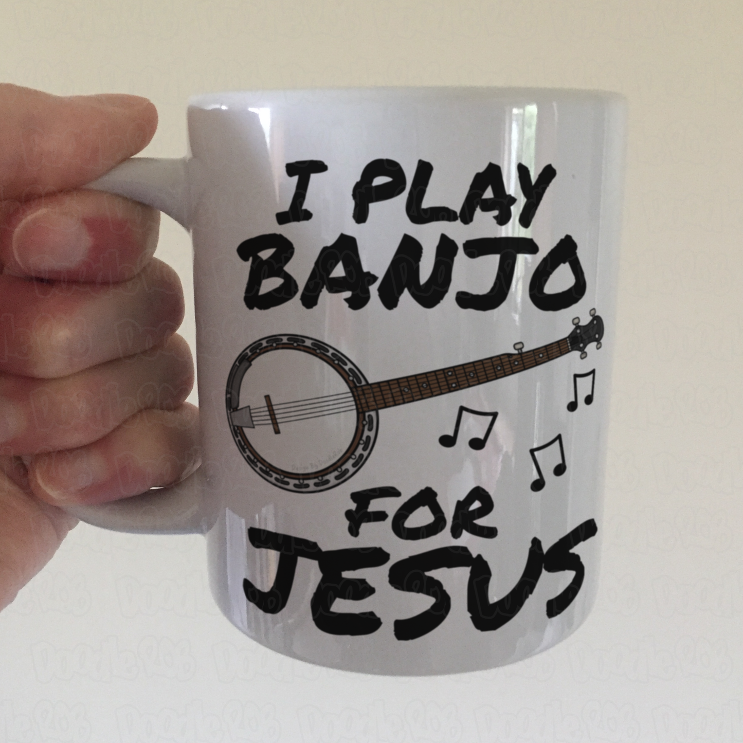 Christian Banjo Player Mug - I Play Banjo For Jesus - Church Banjoist
