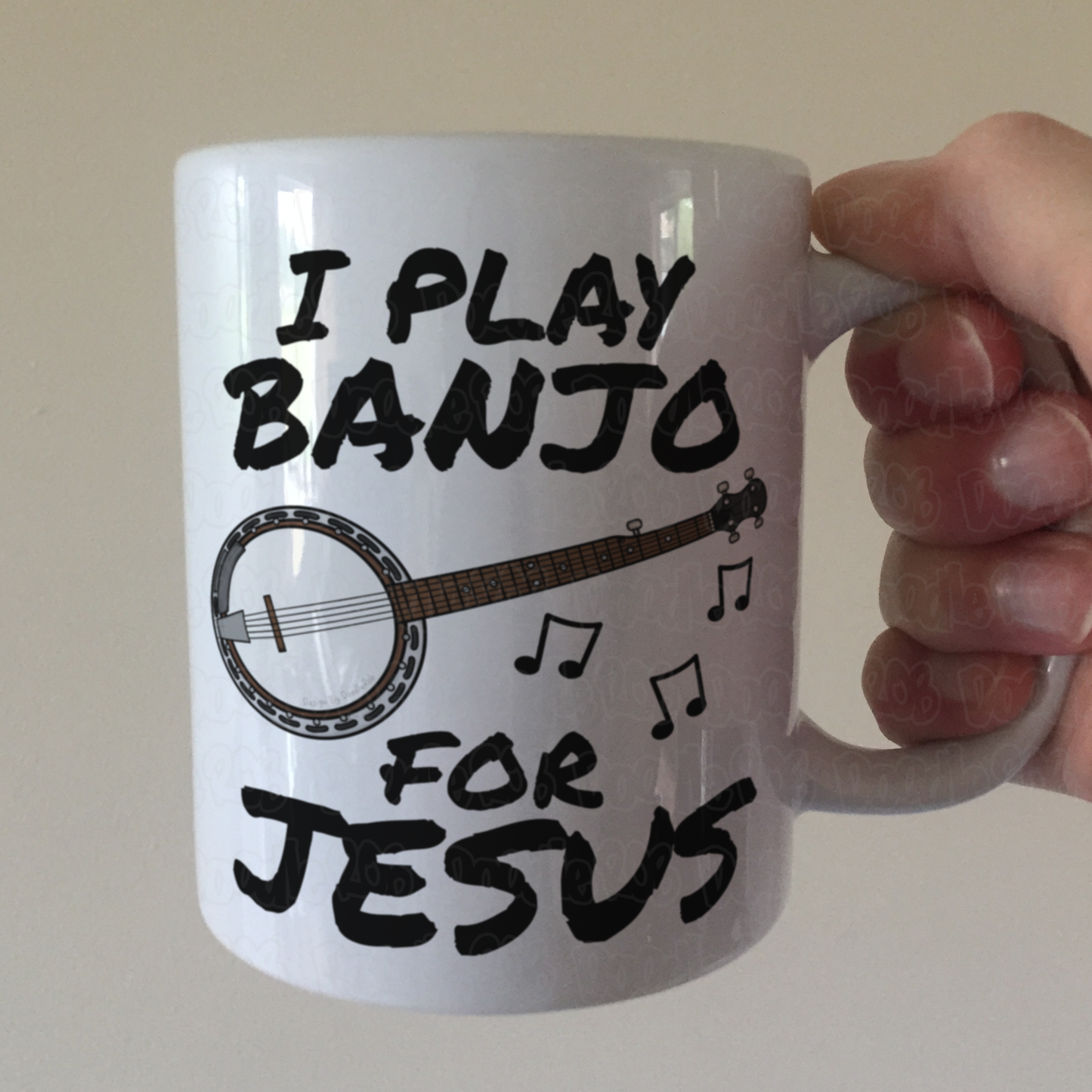 Christian Banjo Player Mug - I Play Banjo For Jesus - Church Banjoist