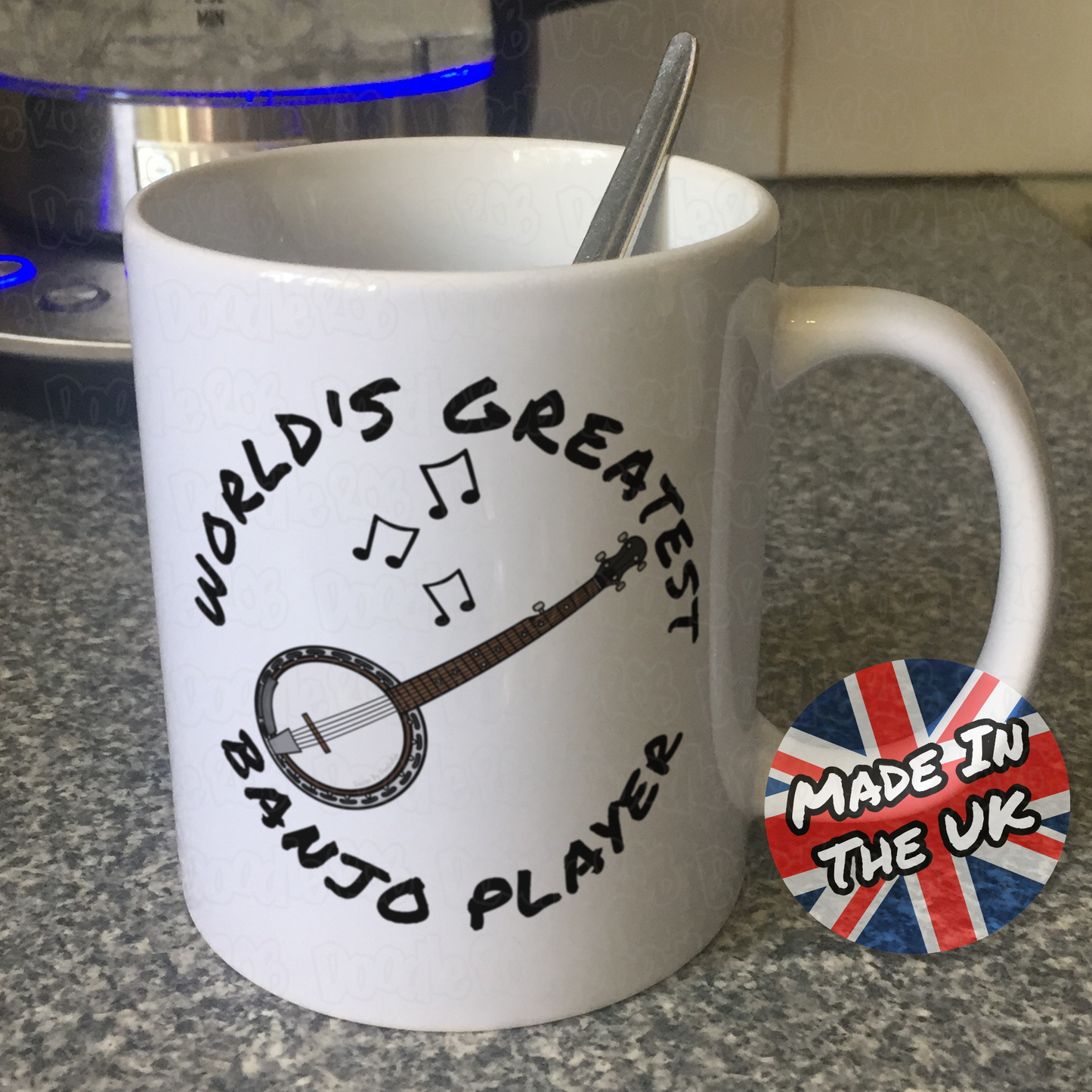 Banjo Mug - World's Greatest Banjo Player - Banjoist Mug - Folk Musician Gift