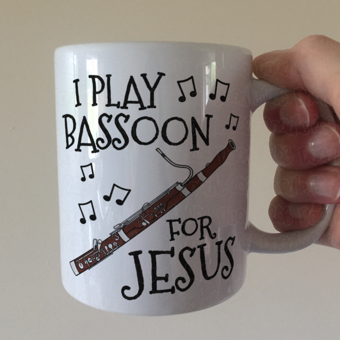 Christian Bassoon Mug - I Play Bassoon For Jesus - Church Bassoonist