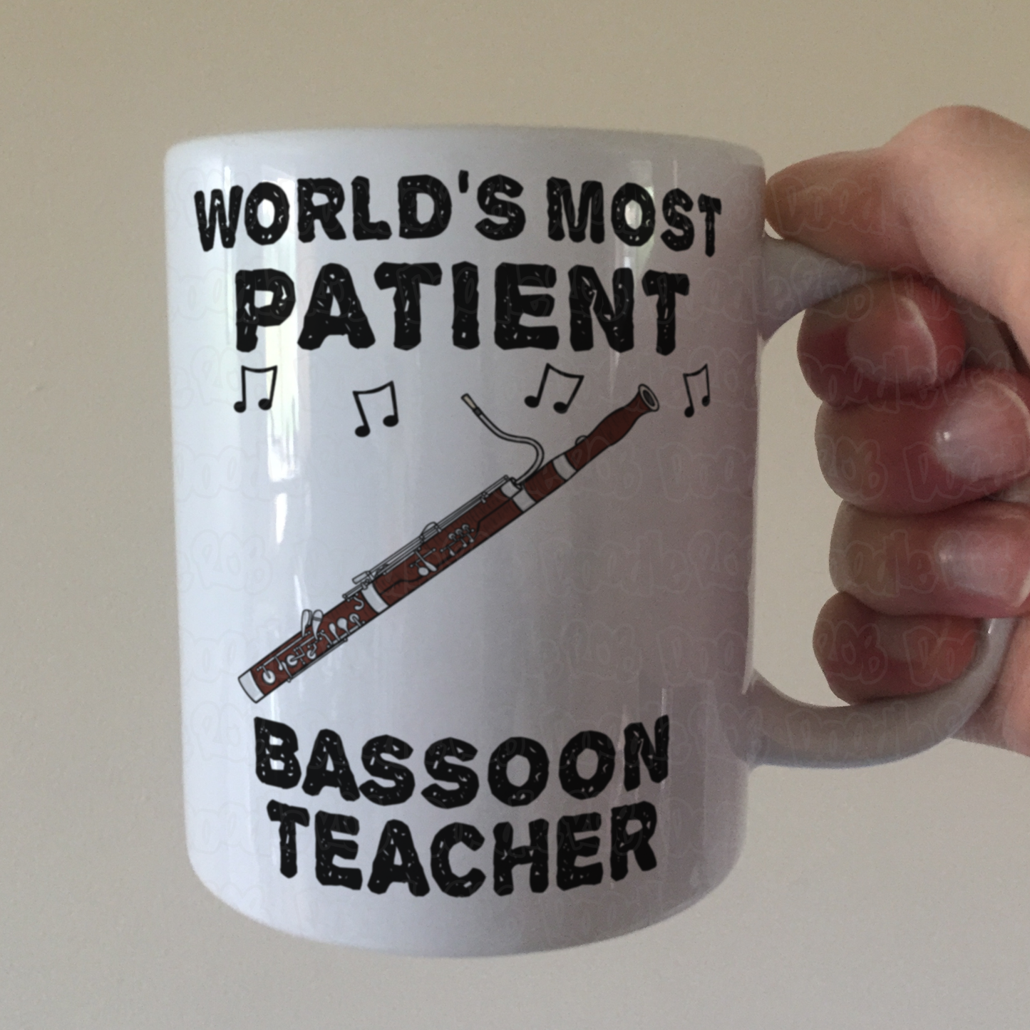 Funny Bassoon Teacher Mug - World's Most Patient Bassoon Teacher - Woodwind Teacher Gift