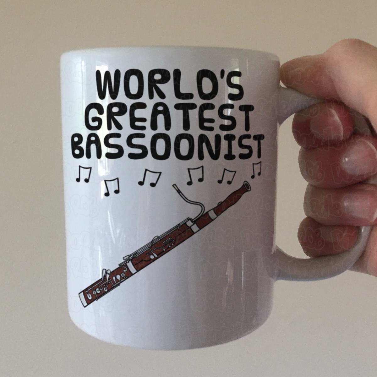 Bassoonist Mug - World's Greatest Bassoon Player - Woodwind Teacher Gift