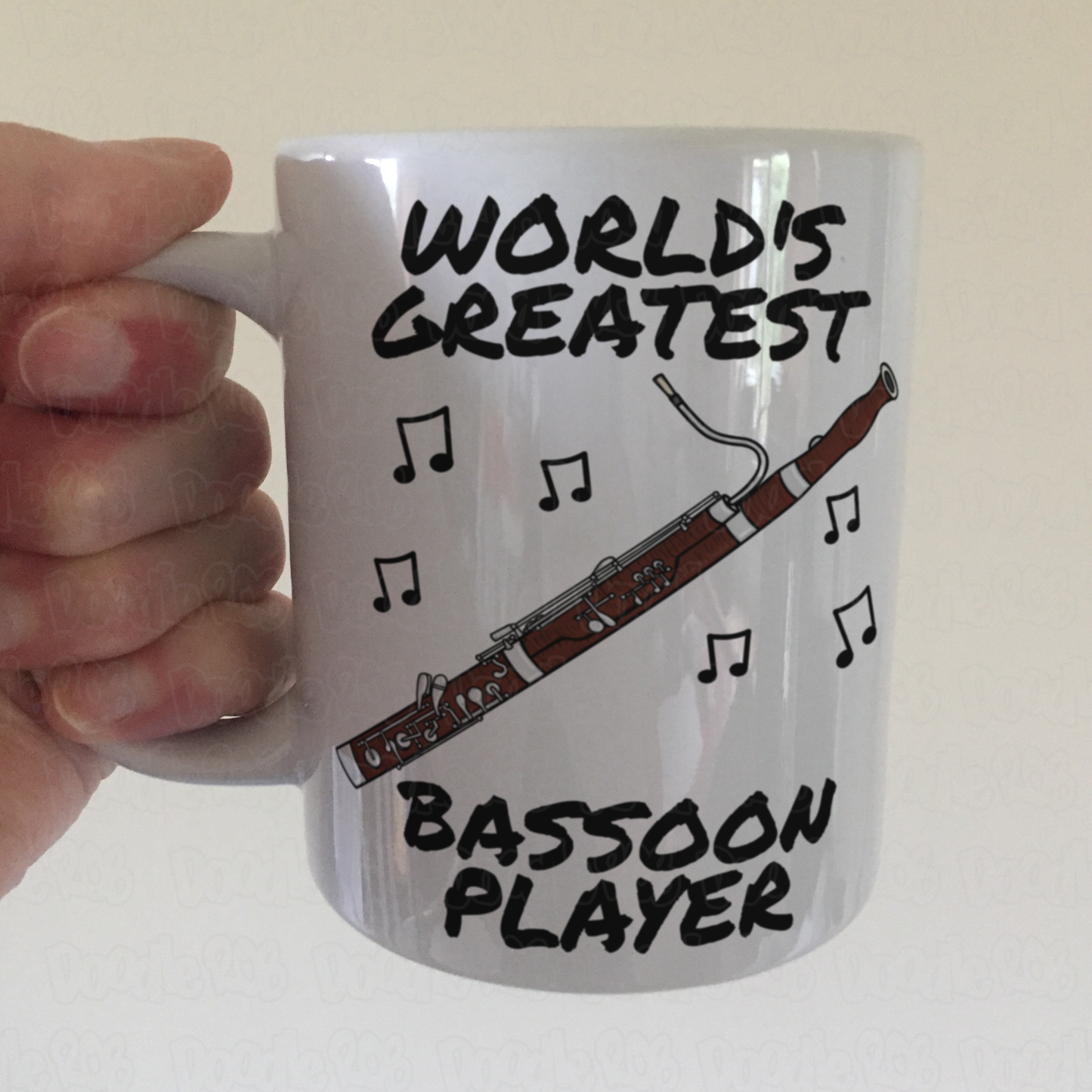 Bassoonist Mug - World's Greatest Bassoon Player - Woodwind Teacher Gift