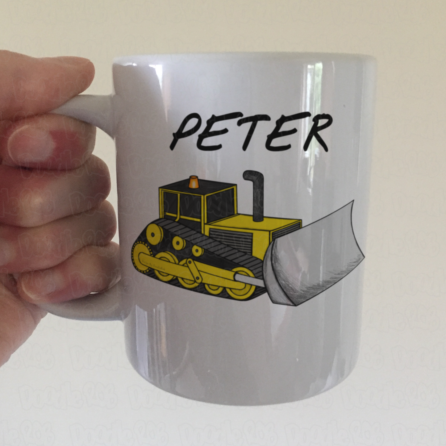 Bulldozer Personalised Mug -Custom Mug For Bulldozer Driver - Gift For Construction Worker