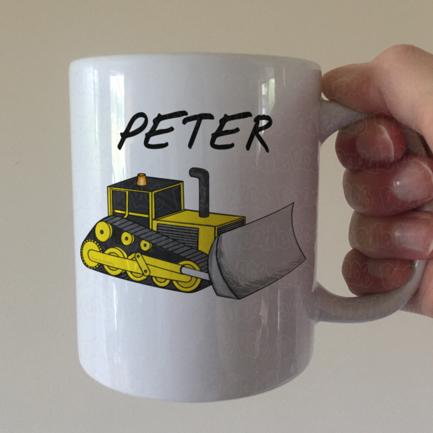 Bulldozer Personalised Mug -Custom Mug For Bulldozer Driver - Gift For Construction Worker